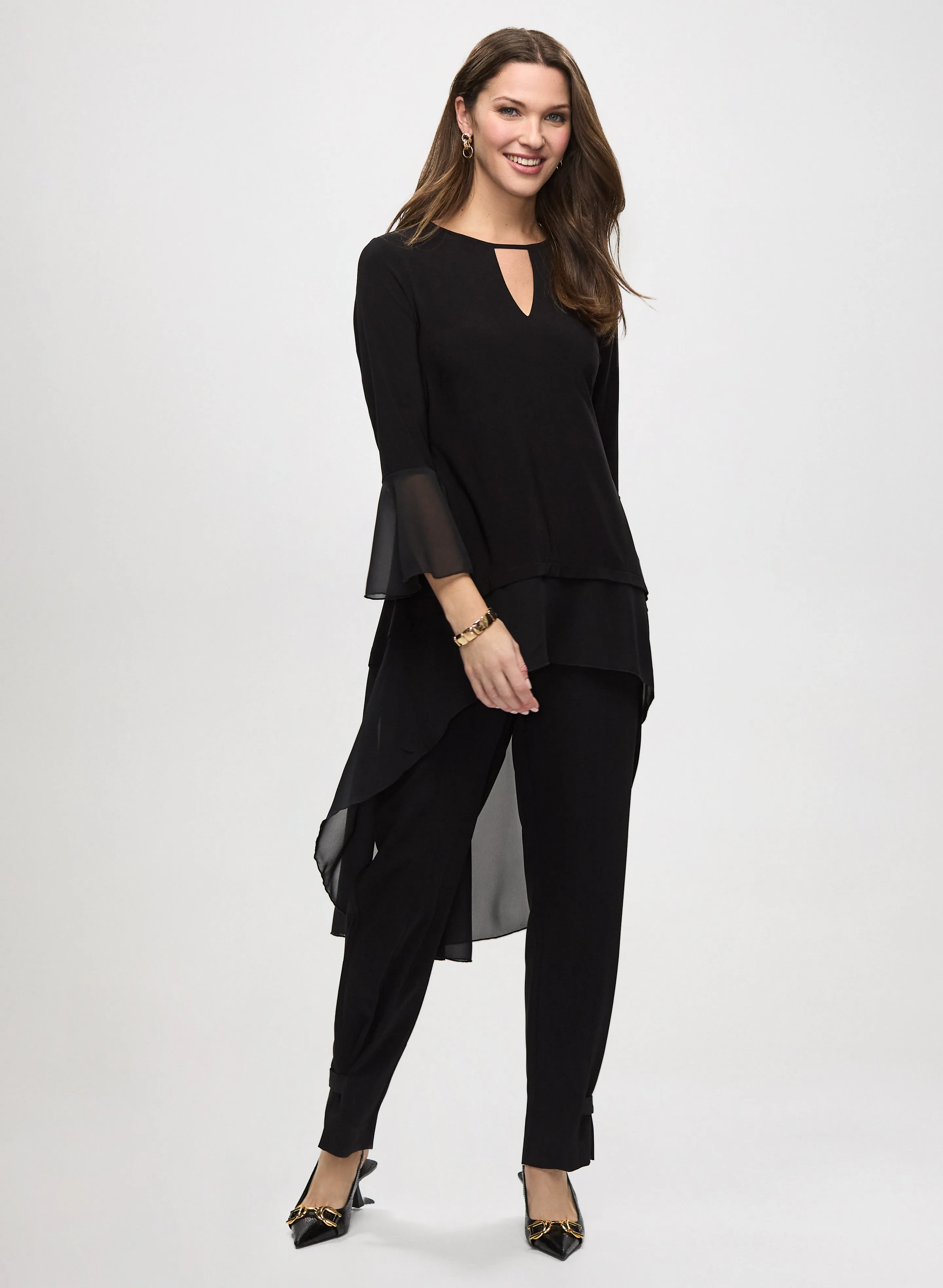 Asymmetric Tunic Top & Tapered Leg Pants sold by Laura
