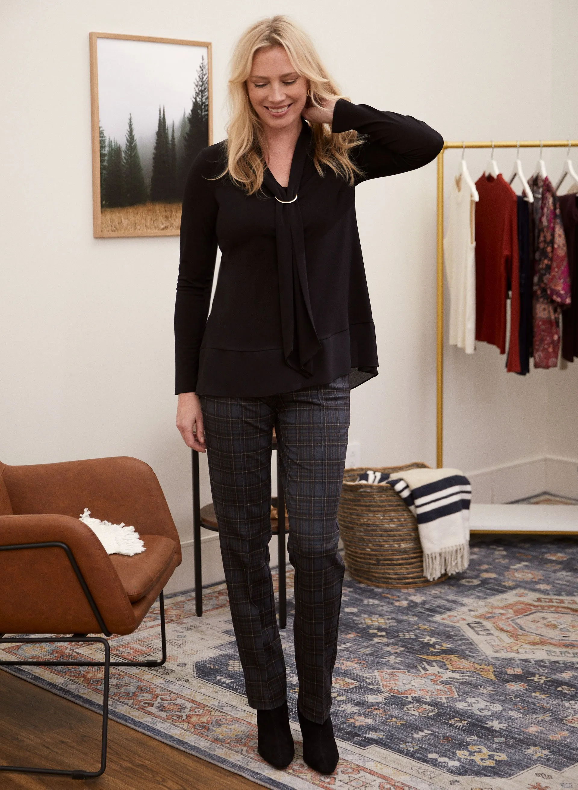 Chiffon Detail Top sold by Laura product image thumbnail 4