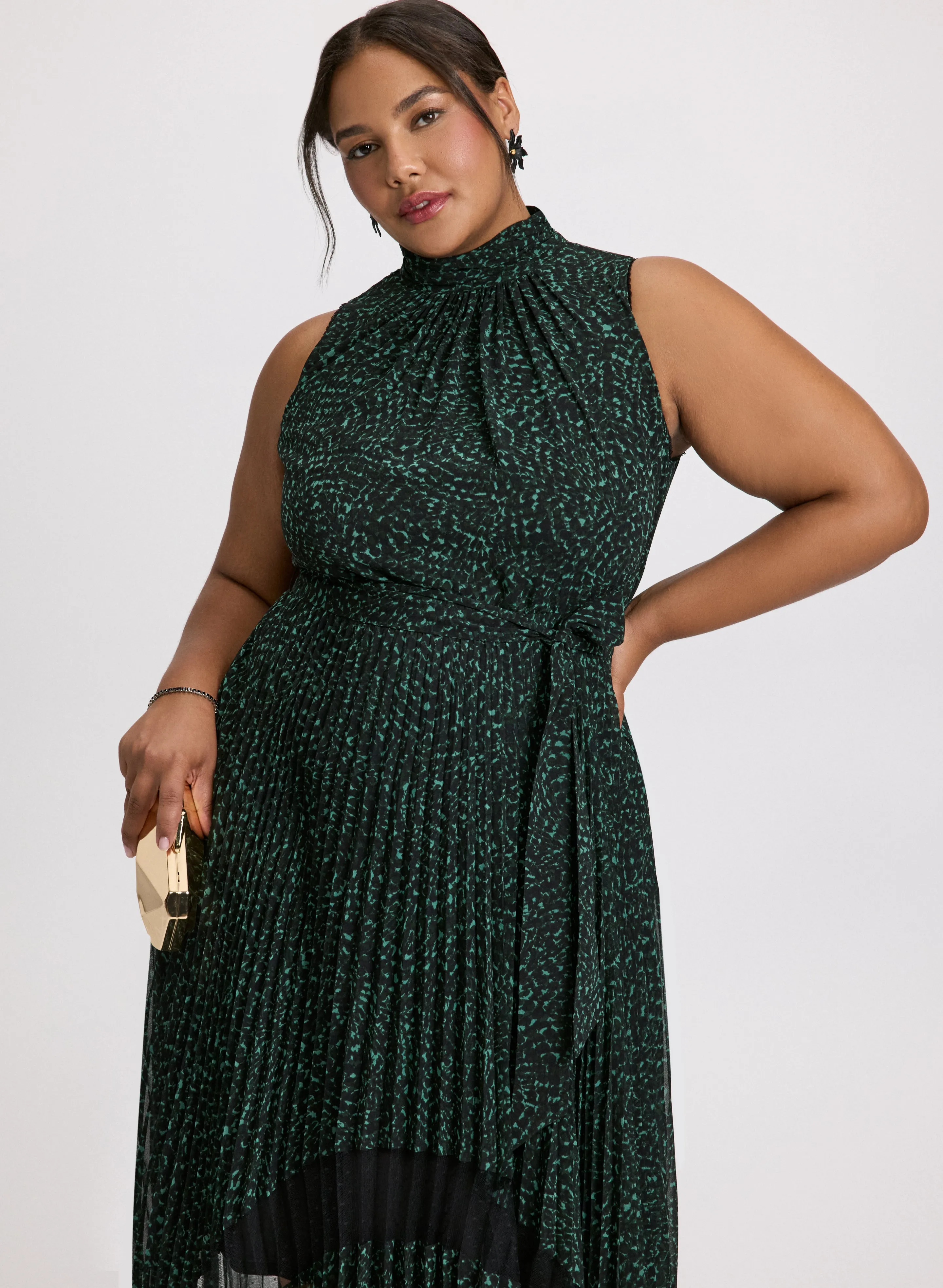 Geometric Print Asymmetrical Hem Dress sold by Laura product image thumbnail 4