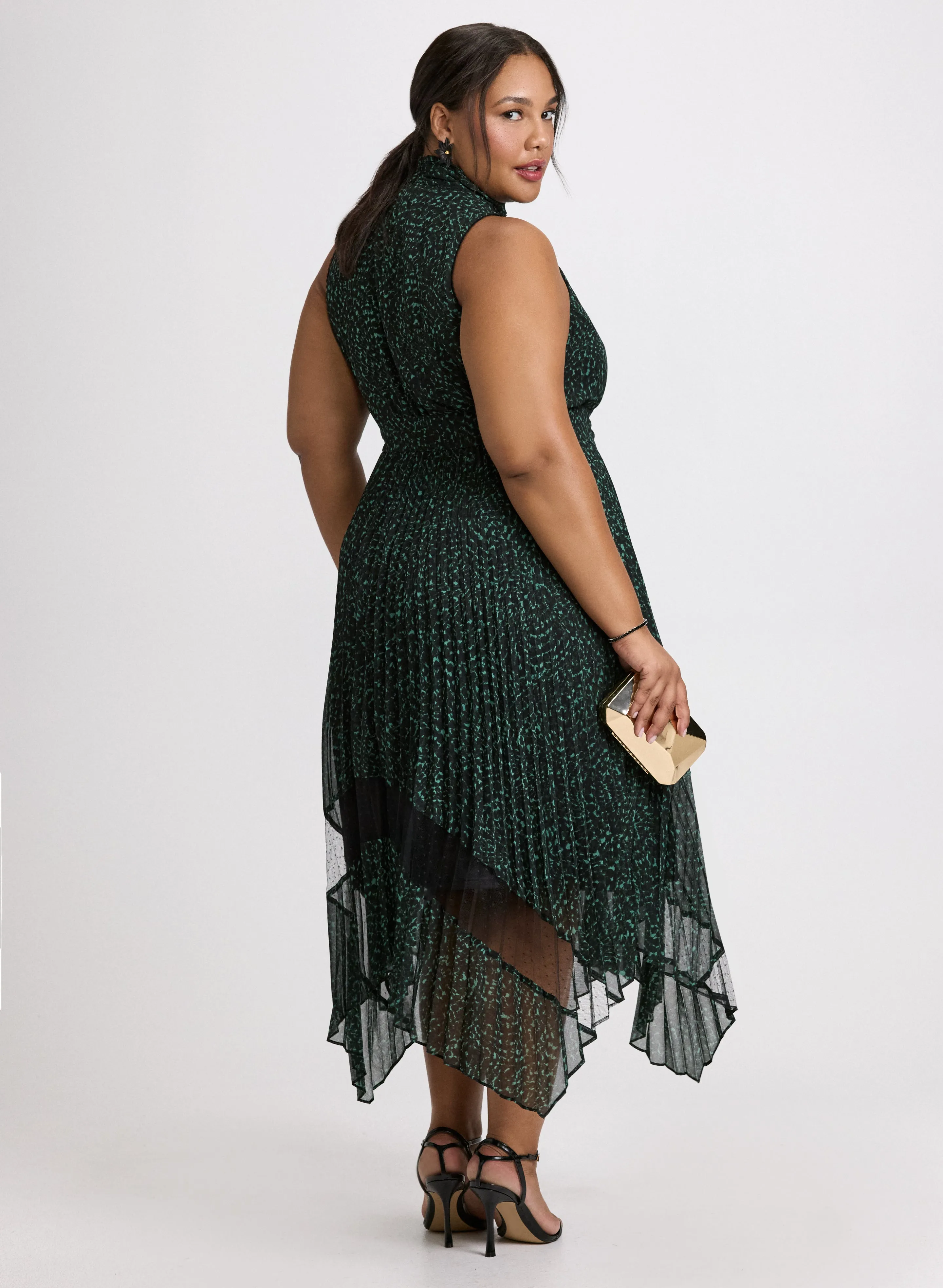 Geometric Print Asymmetrical Hem Dress sold by Laura product image thumbnail 3