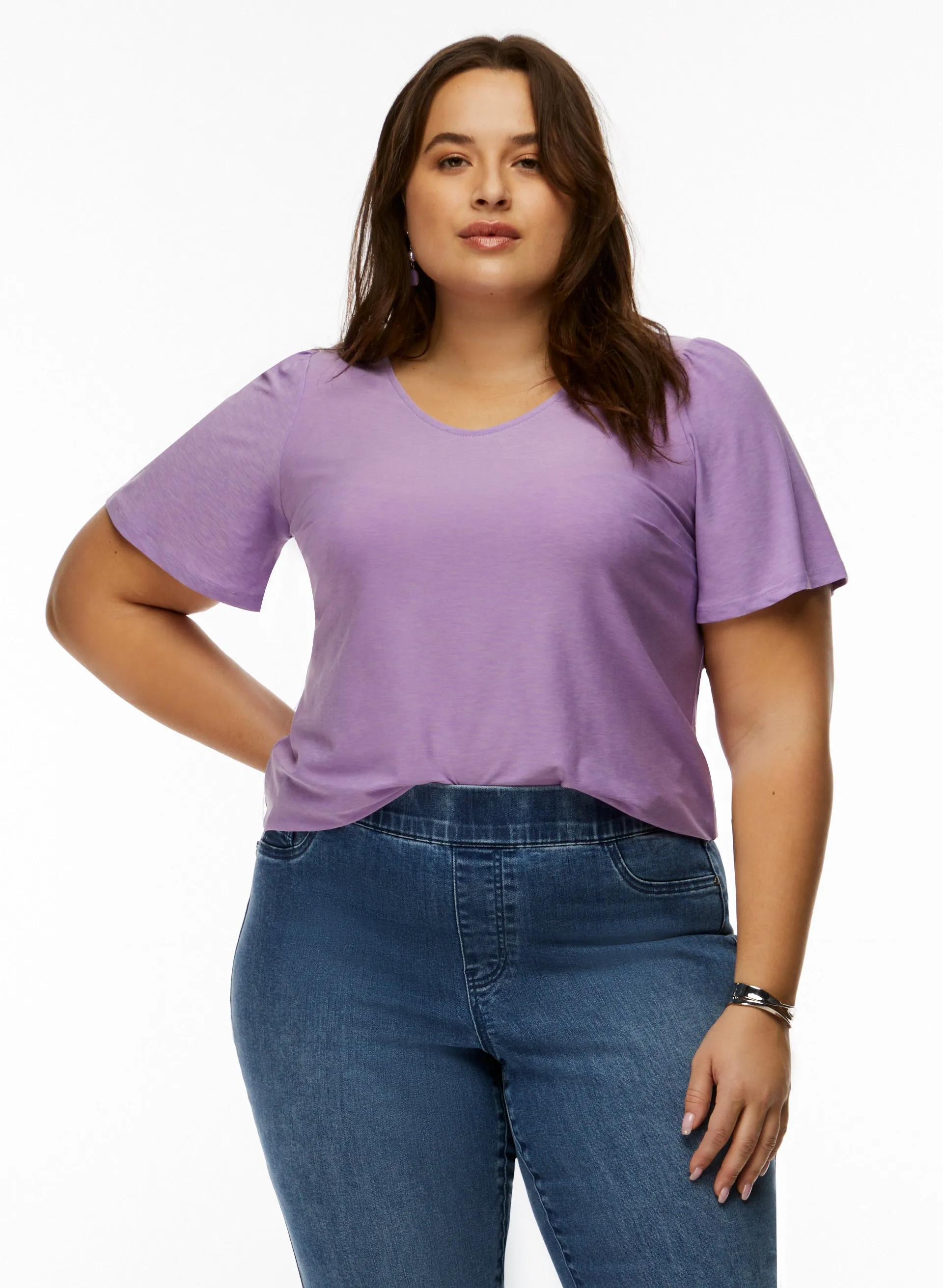 Flutter Sleeve Top sold by Laura