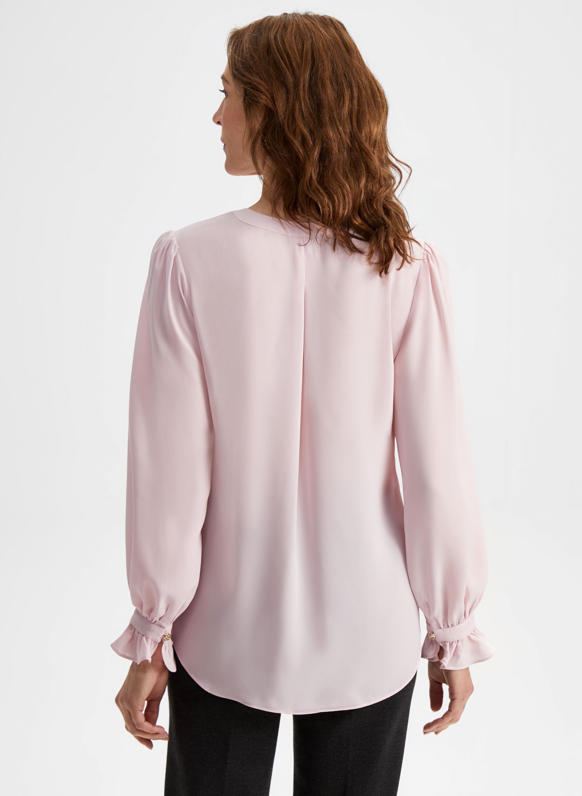 V-Neck Ruffle Front Blouse sold by Laura product image thumbnail 2