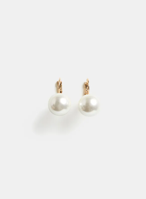Glass Pearl Earrings sold by Laura