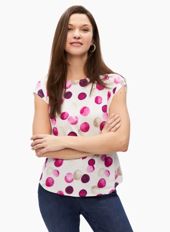 Polka Dot Print Top sold by Laura