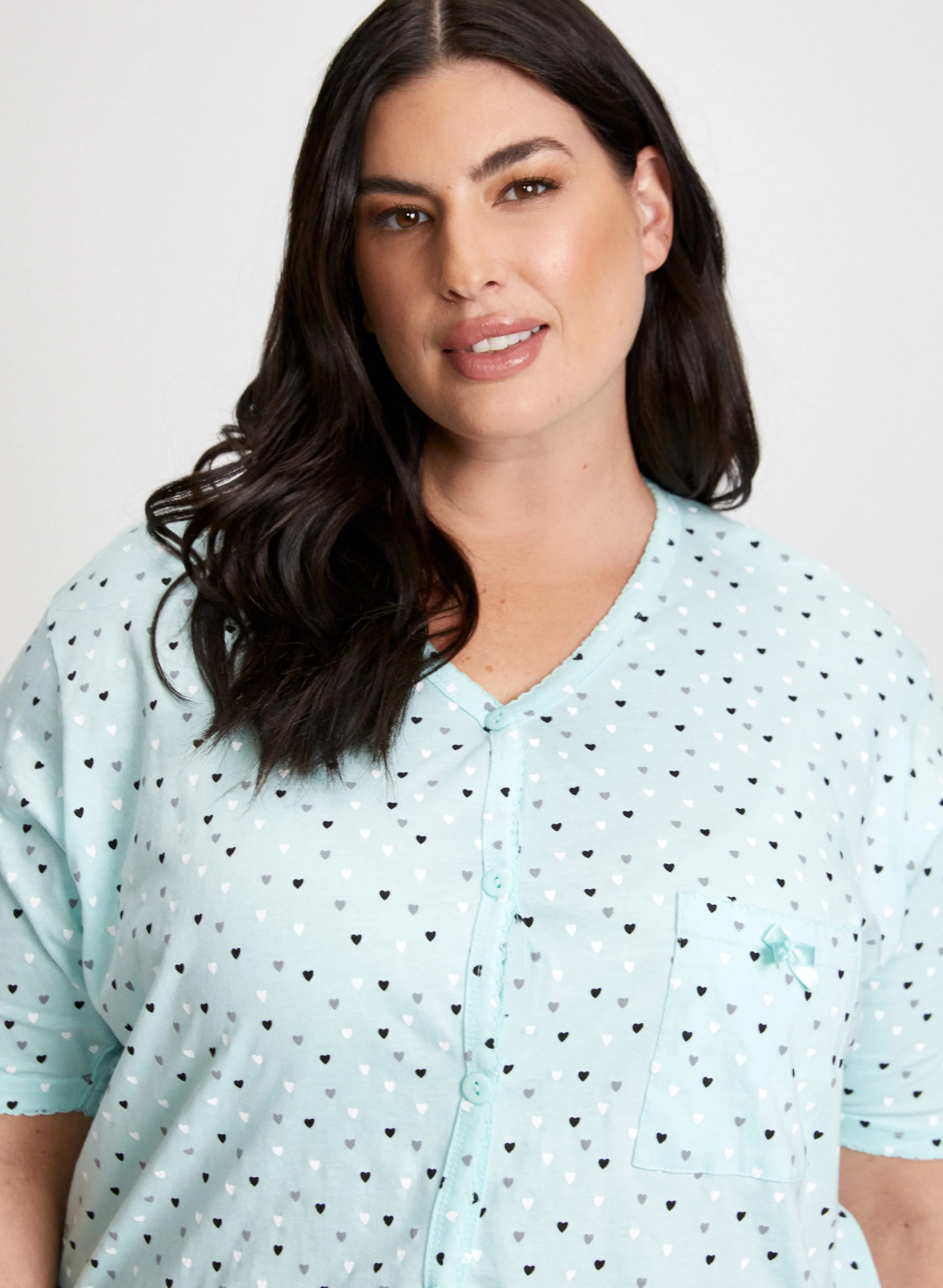 Heart Print Pyjama Set sold by Laura product image thumbnail 5