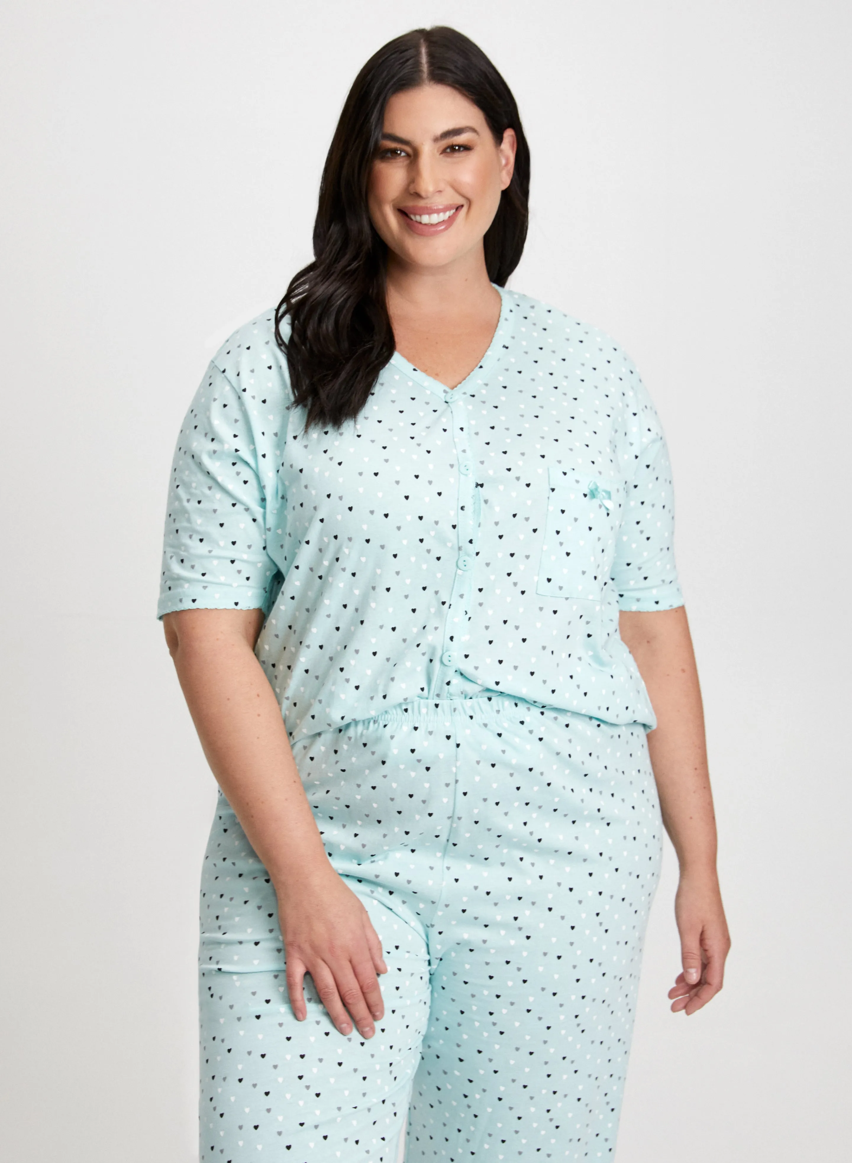 Heart Print Pyjama Set sold by Laura product image thumbnail 3