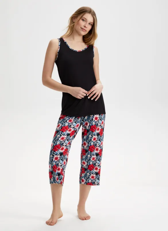 Tropical Print Pyjama Set made by Laura