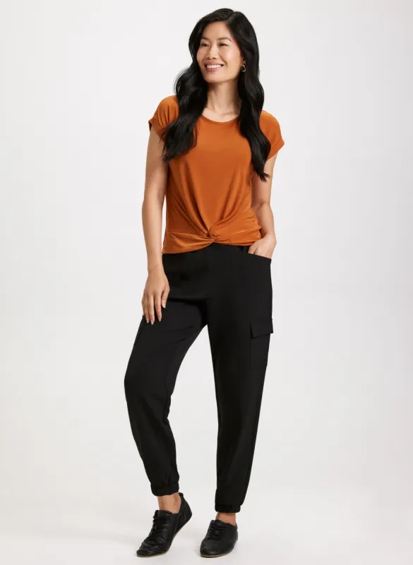 Drop Shoulder Top & Cargo Pants sold by Laura