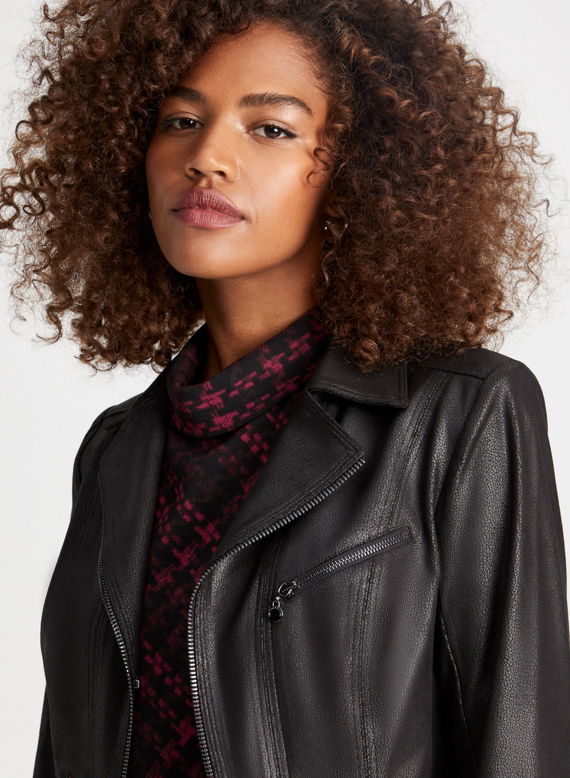 Zip Detail Faux Suede Jacket sold by Laura product image thumbnail 4