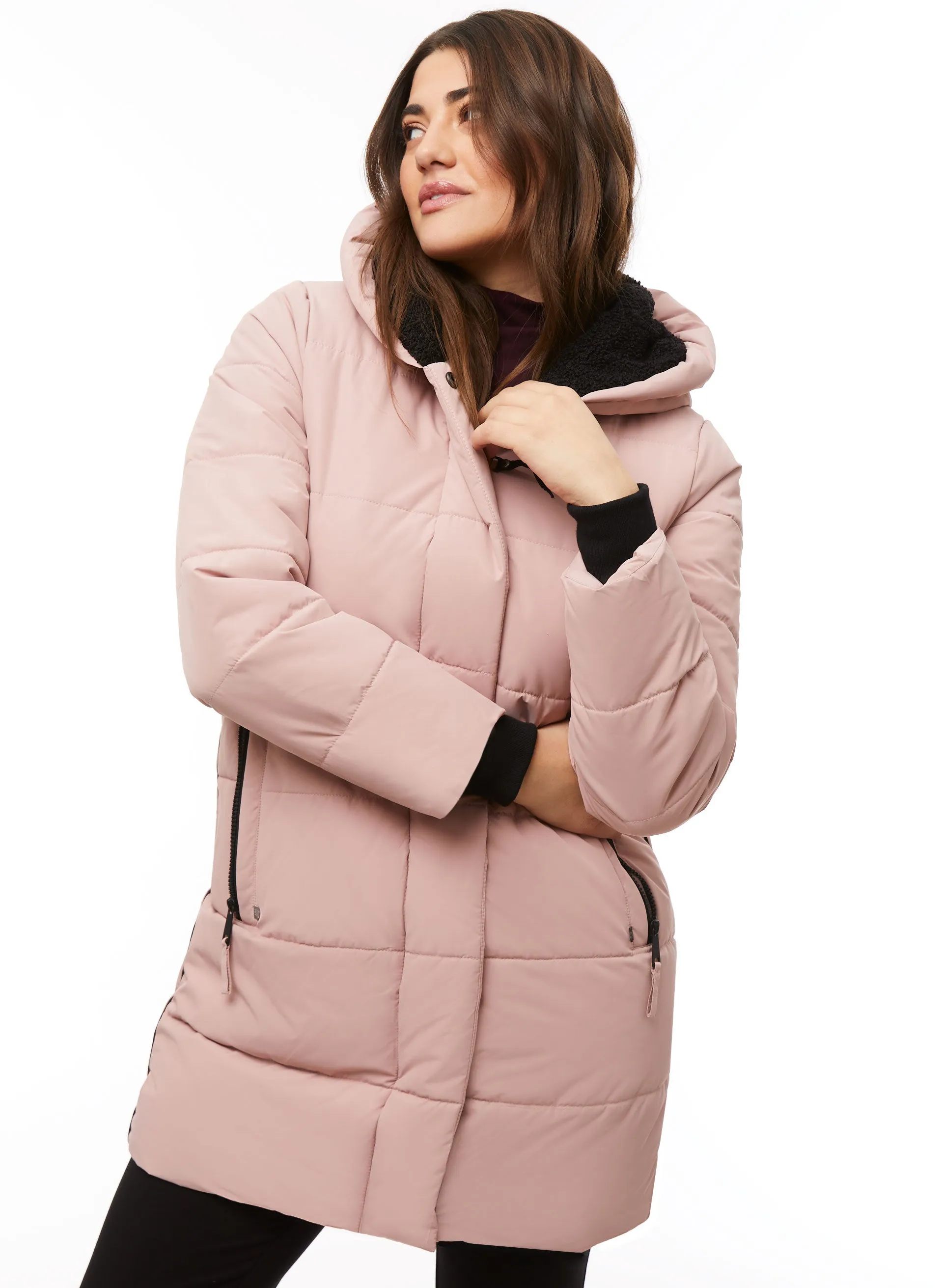 Vegan Down Quilted Coat sold by Laura