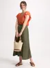 V-Neck Tee & Long Elastic Waist Skirt sold by Laura