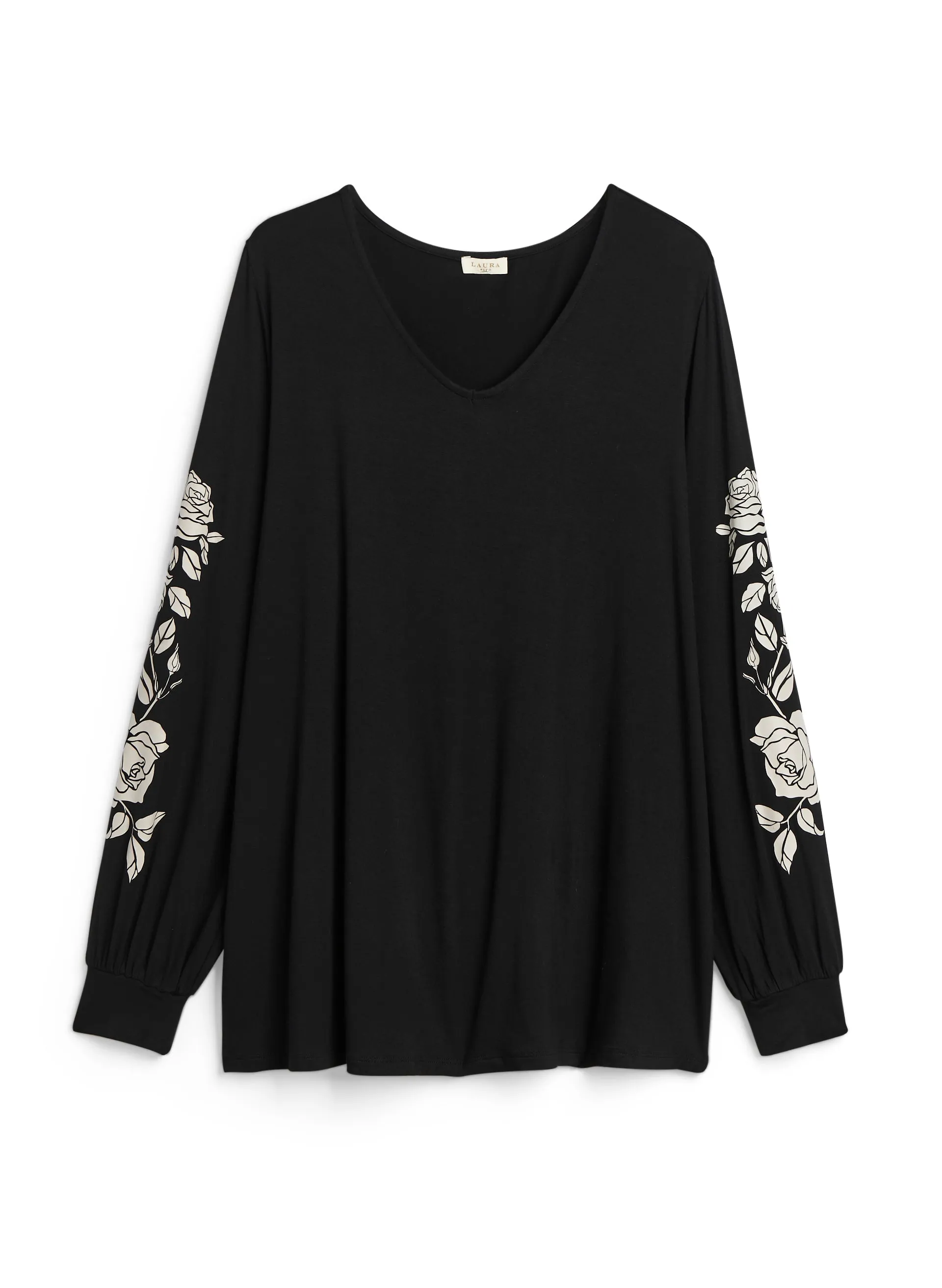 Contrast Floral Print Top sold by Laura product image thumbnail 5