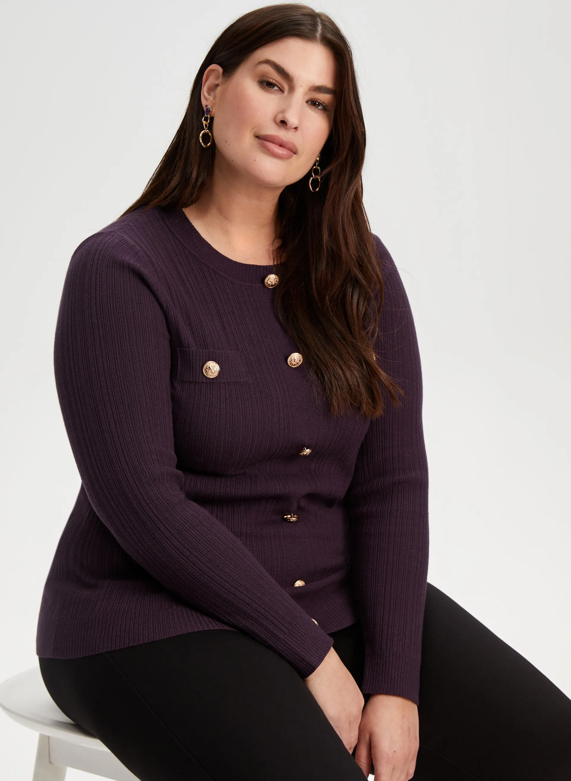 Button Detail Sweater sold by Laura product image thumbnail 5