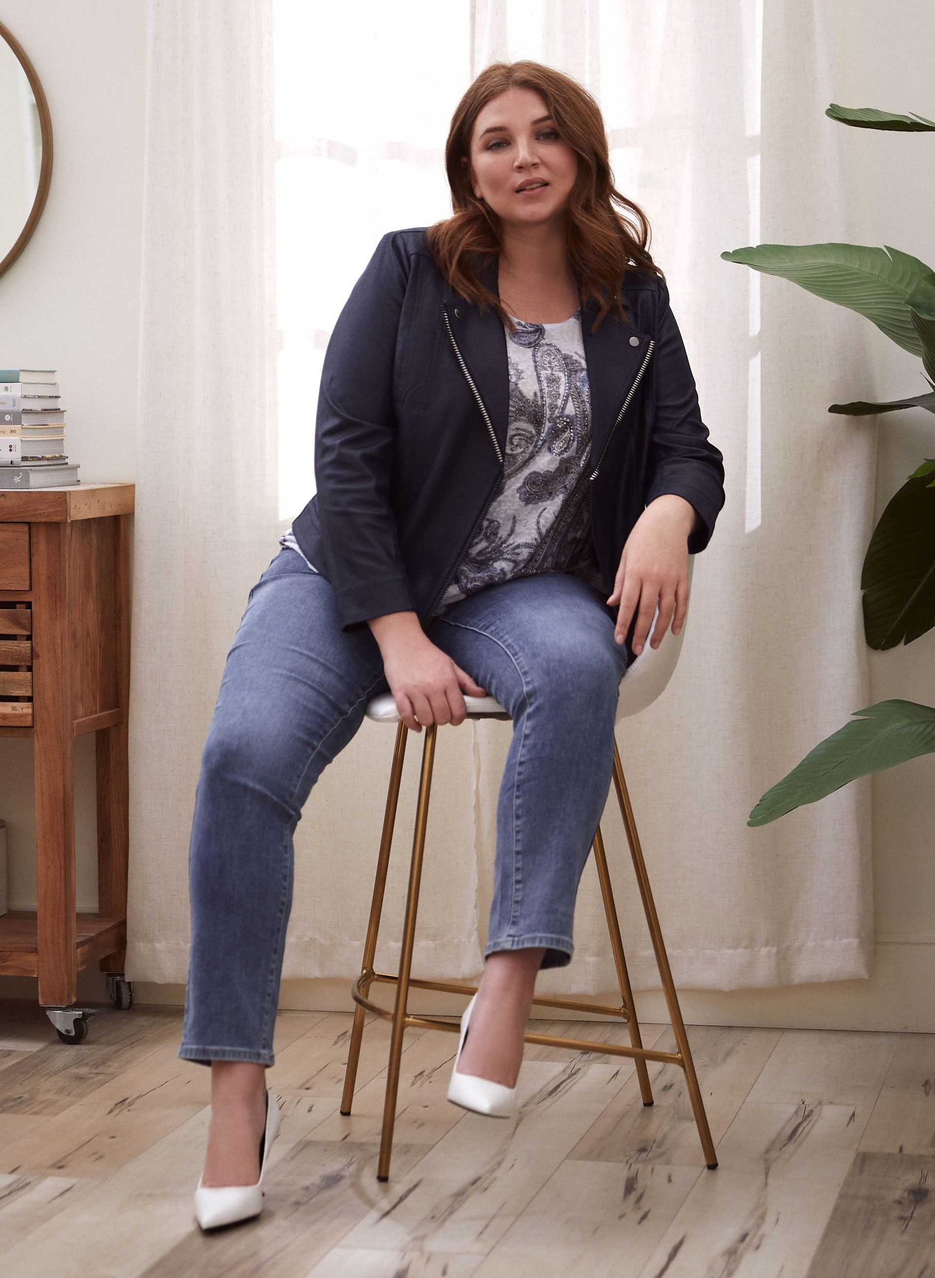 Paisley Print Burnout Tee sold by Laura product image thumbnail 3