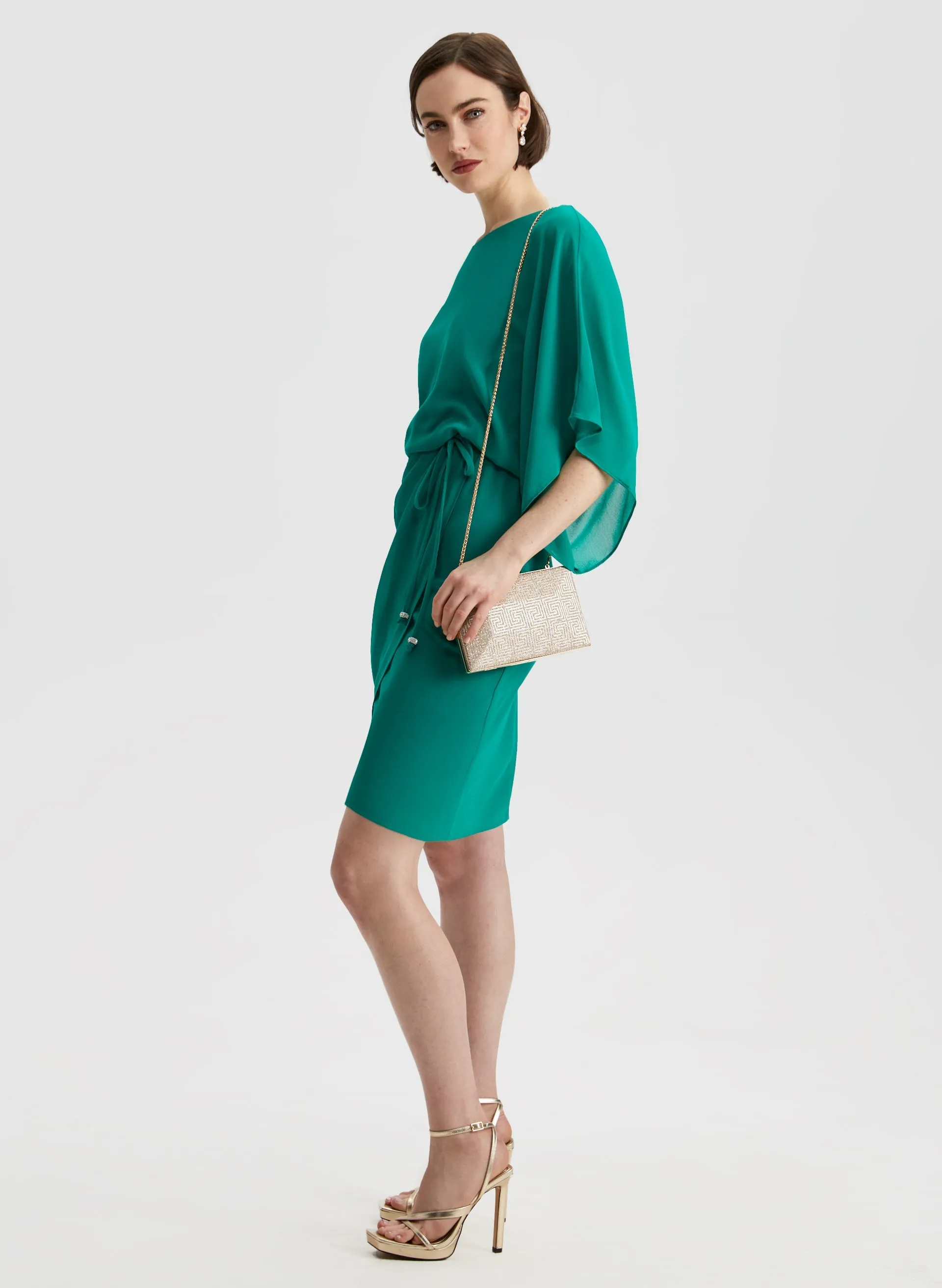 Tie Waist Chiffon Dress sold by Laura product image thumbnail 3