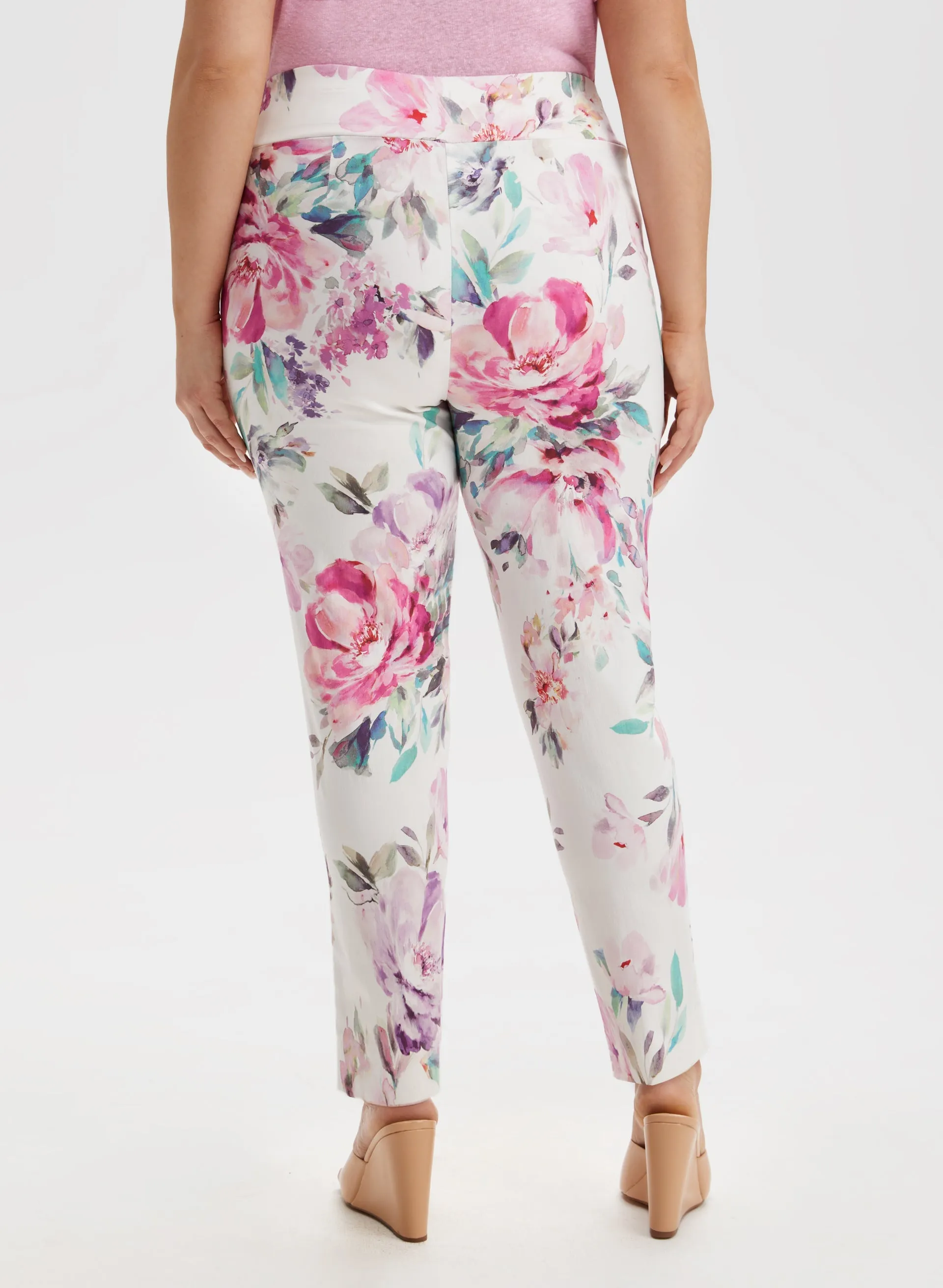 Floral Print Pull-On Pants sold by Laura product image thumbnail 2
