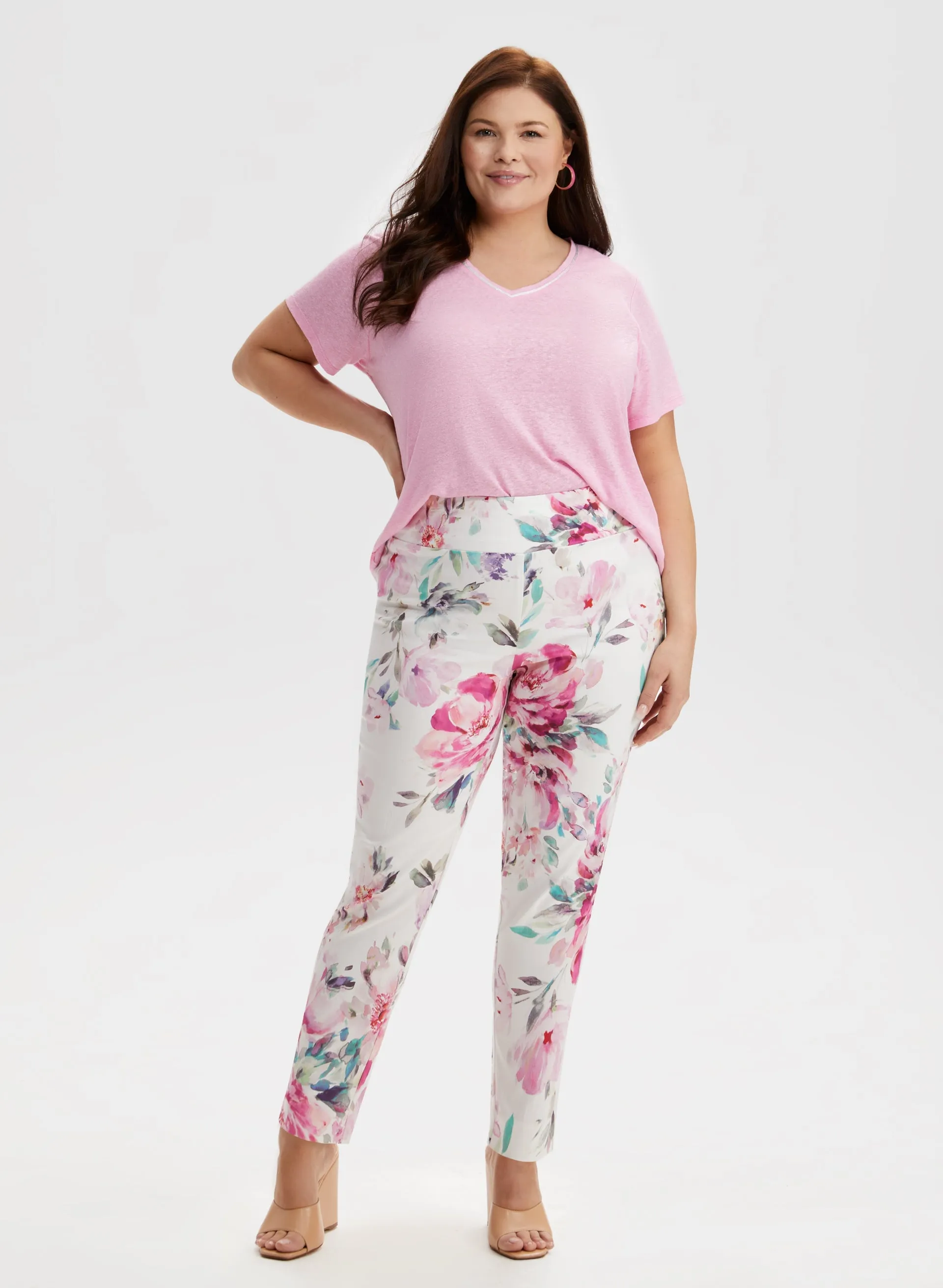Floral Print Pull-On Pants sold by Laura product image thumbnail 3
