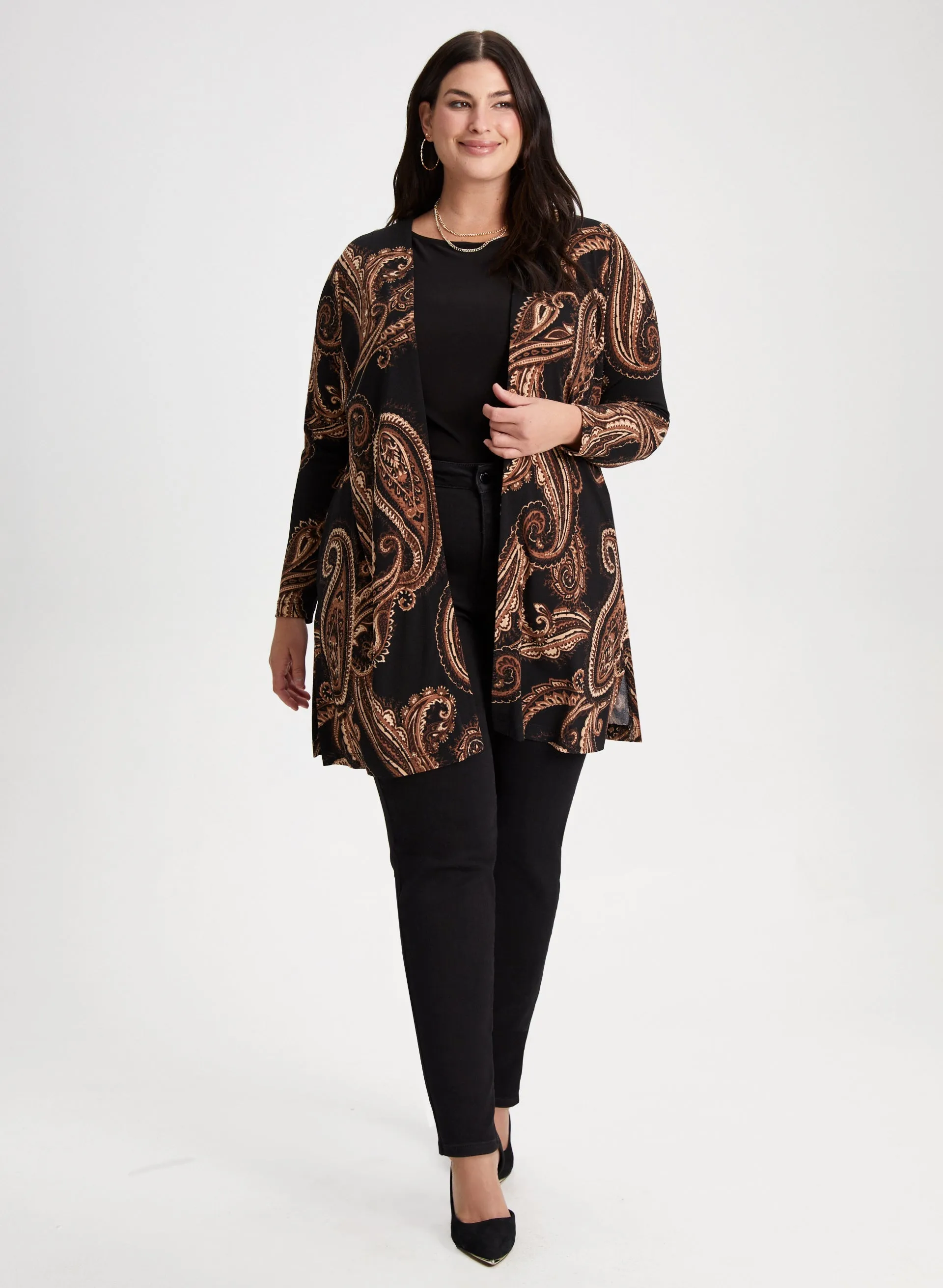 Paisley Print Open Front Top sold by Laura product image thumbnail 3