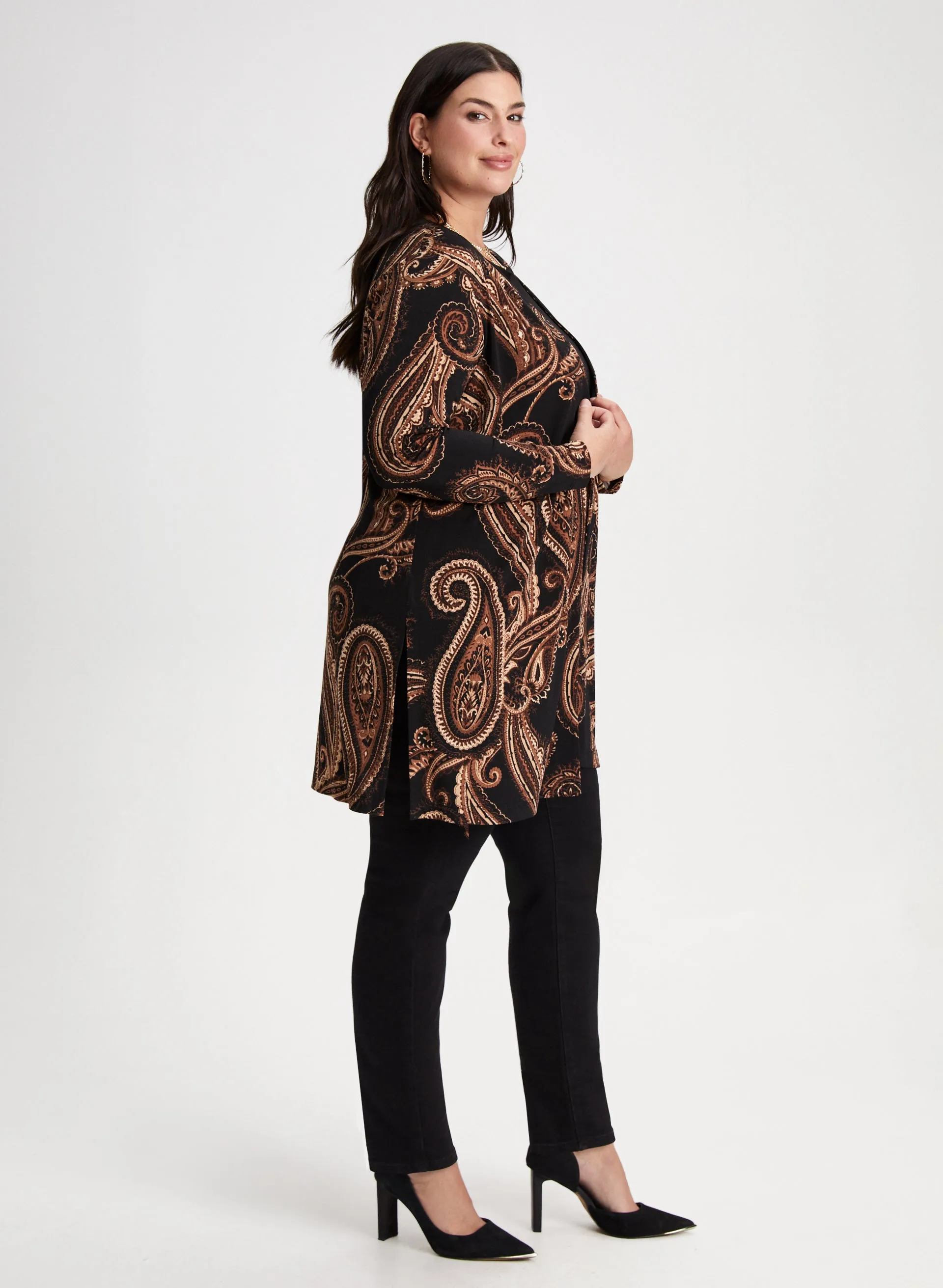 Paisley Print Open Front Top sold by Laura product image thumbnail 5