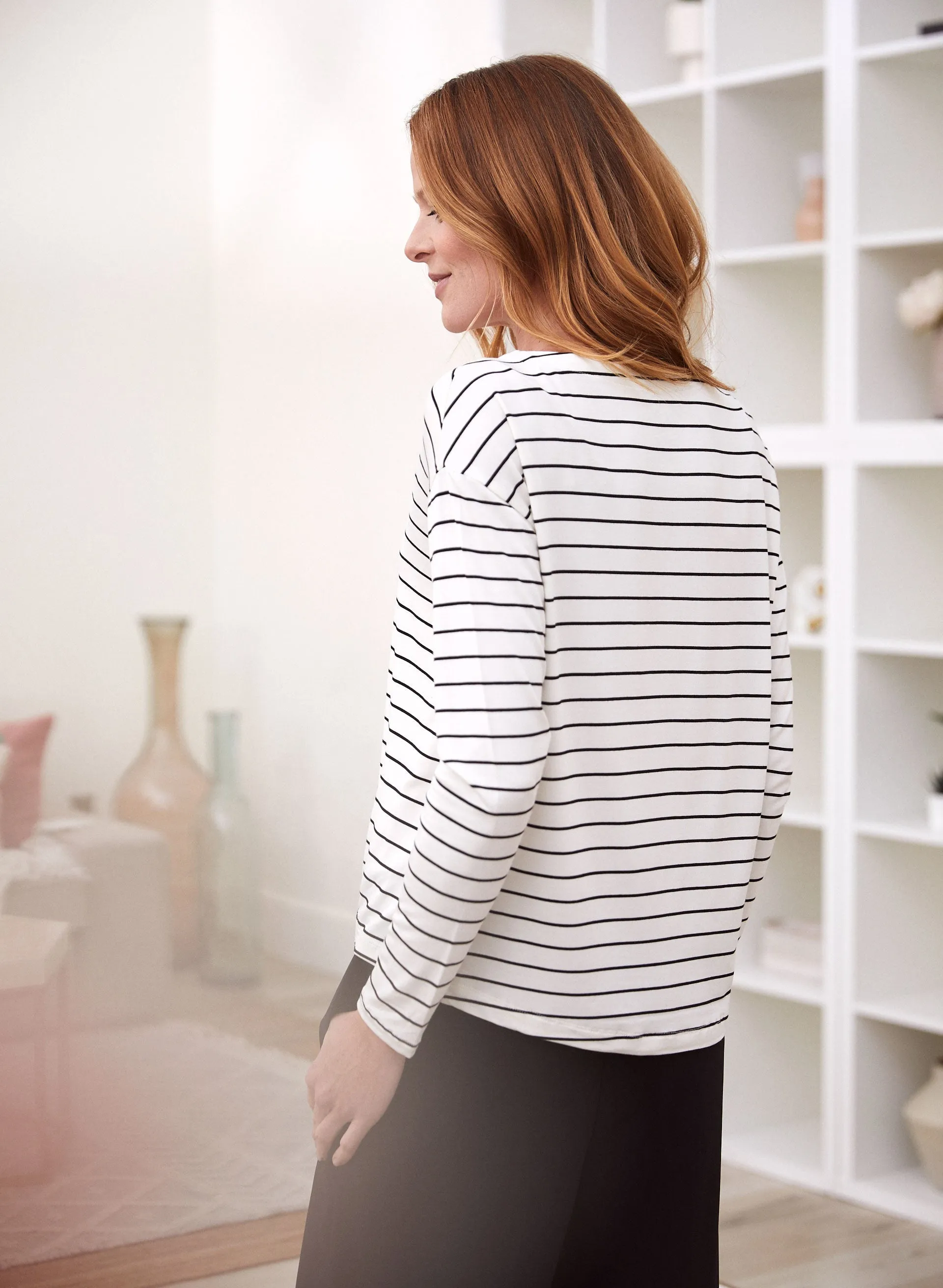 Striped Long Sleeve Tee sold by Laura product image thumbnail 4