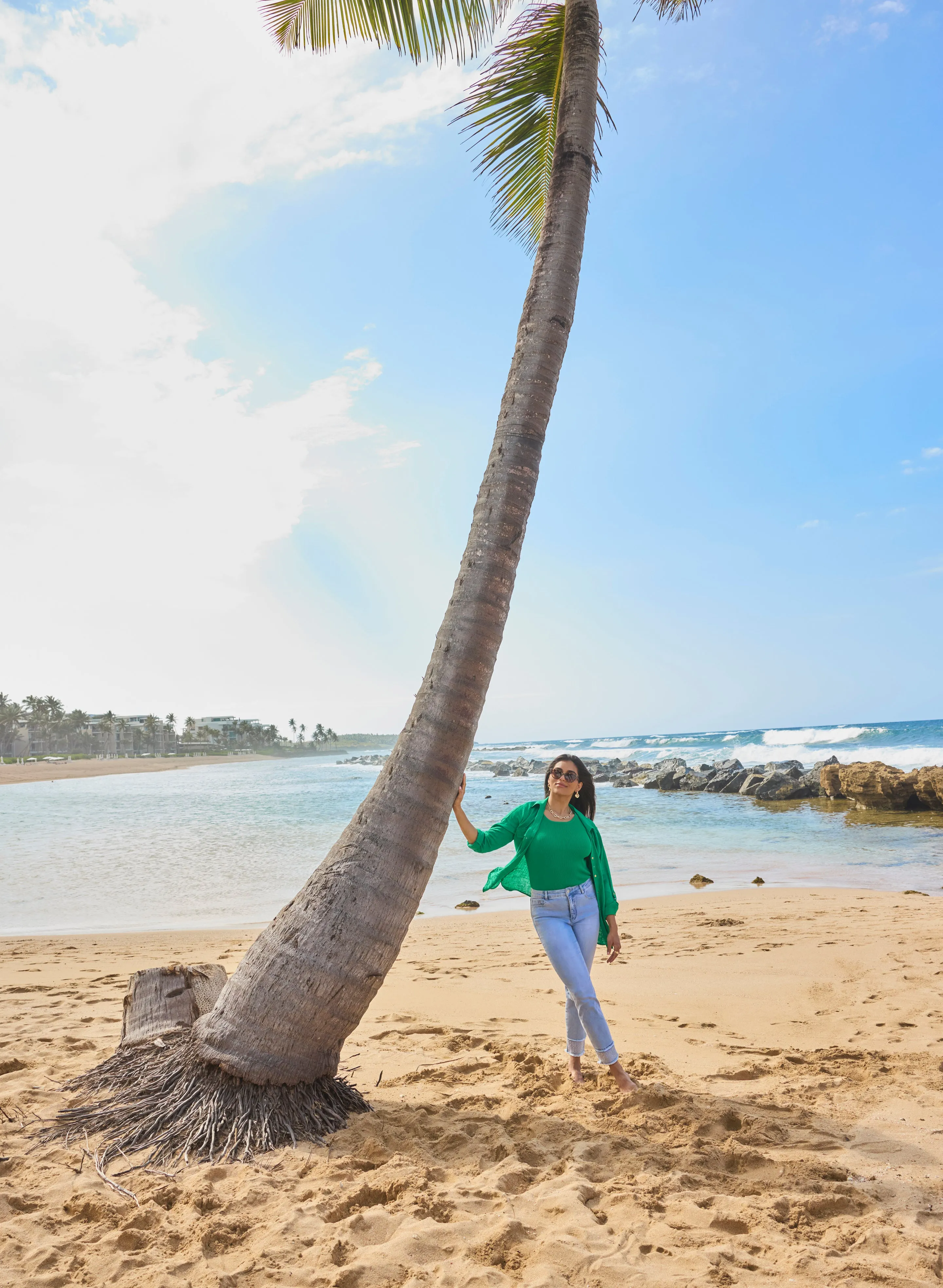 Rhinestone Hem Slim Leg Jeans sold by Laura product image thumbnail 3