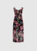 Floral Mesh Asymmetric Maxi Dress sold by Laura