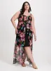 Floral Mesh Asymmetric Maxi Dress sold by Laura
