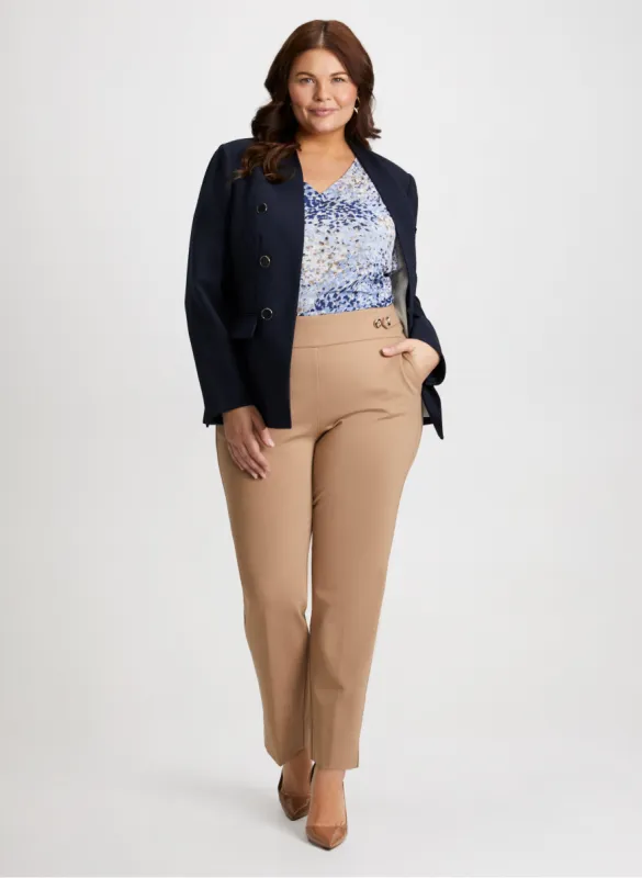 Blazer & Button Tab Detail Pants sold by Laura