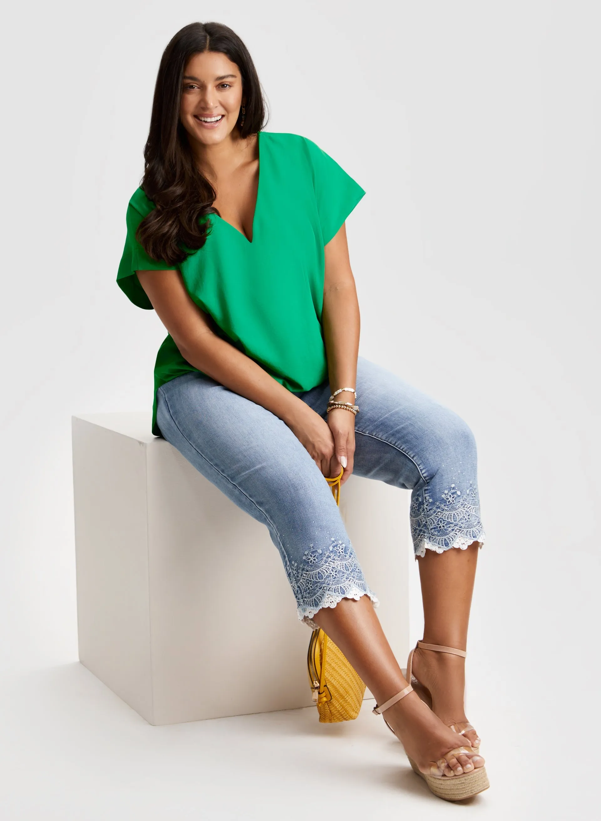 Joseph Ribkoff - V-Neck Blouse sold by Laura product image thumbnail 4