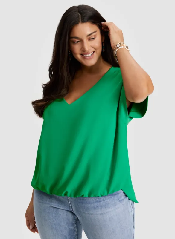 Joseph Ribkoff - V-Neck Blouse made by Laura