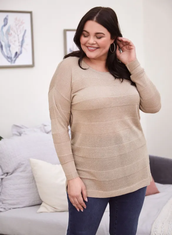 Dolman Sleeve Ottoman Striped Sweater sold by Laura
