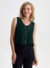 Sleeveless V-Neck Blouse sold by Laura