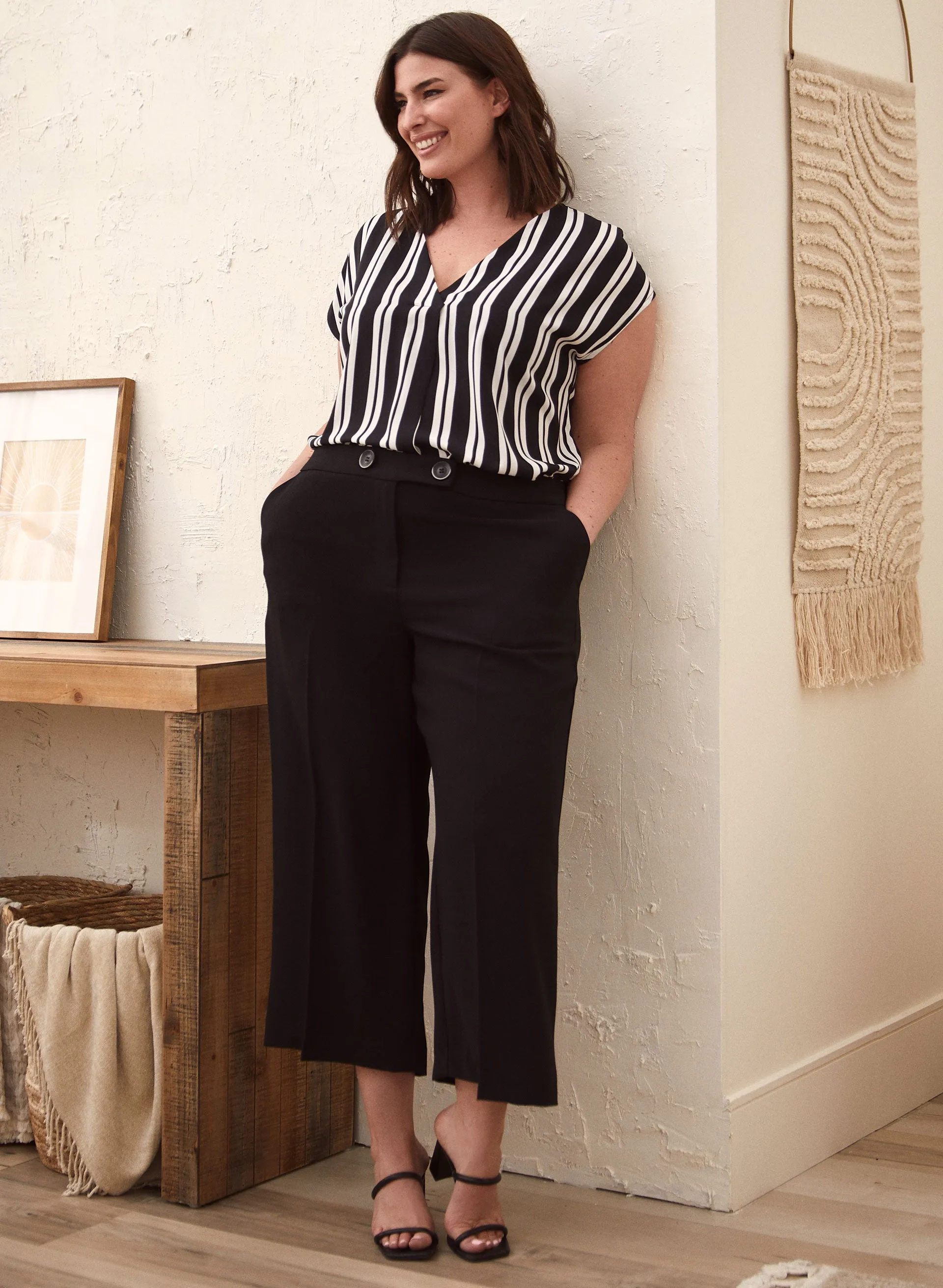 Stripe Print Popover Top sold by Laura product image thumbnail 3