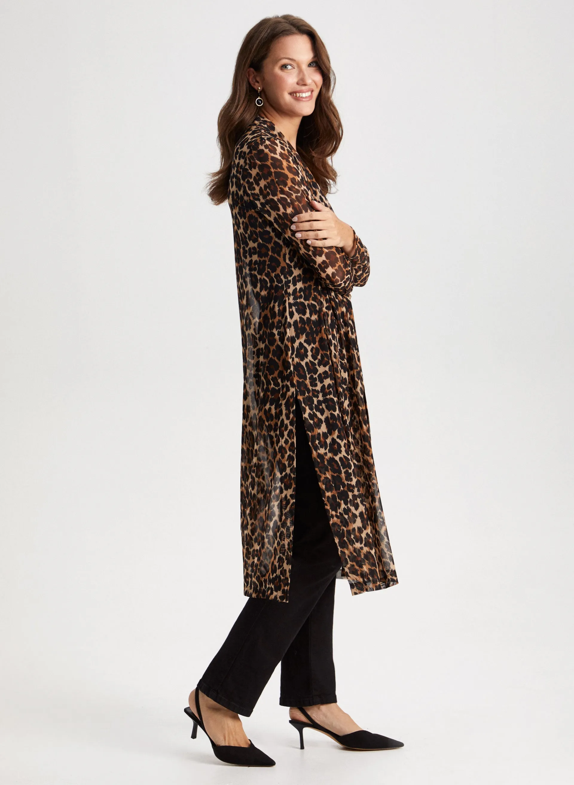 Animal Print Open Front Top sold by Laura product image thumbnail 5