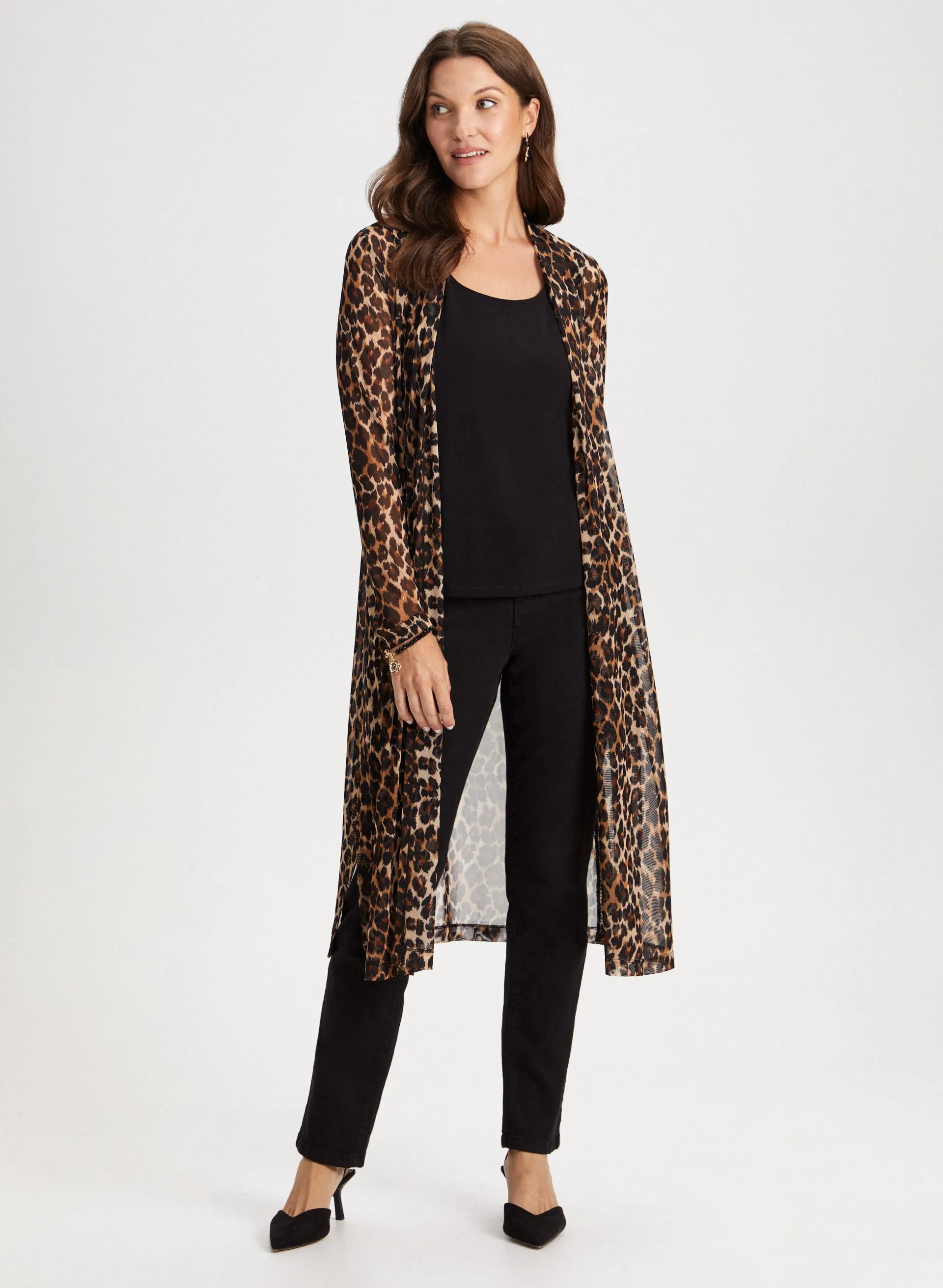 Animal Print Open Front Top sold by Laura product image thumbnail 3