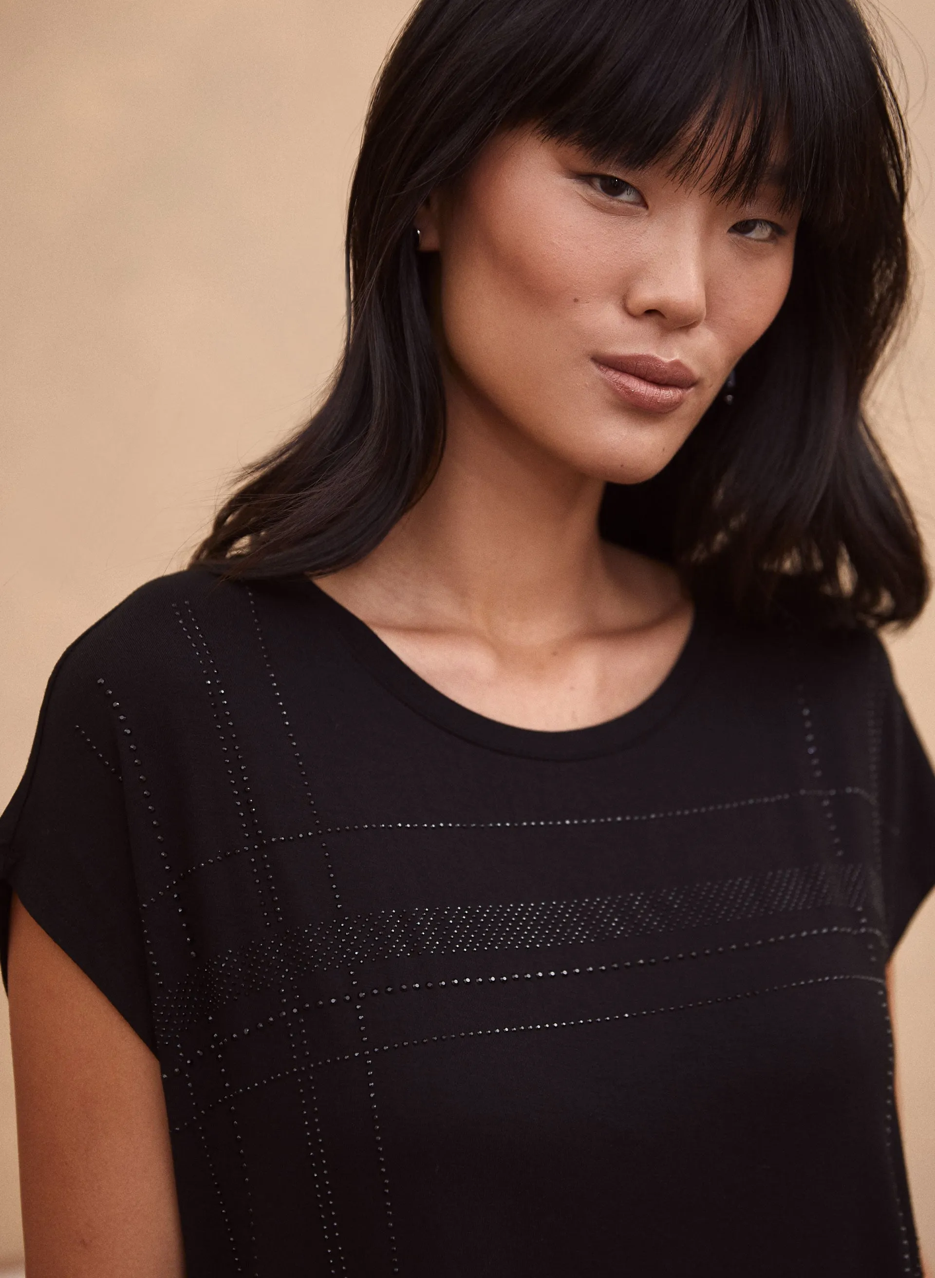 Rhinestone Detail Tee sold by Laura product image thumbnail 2