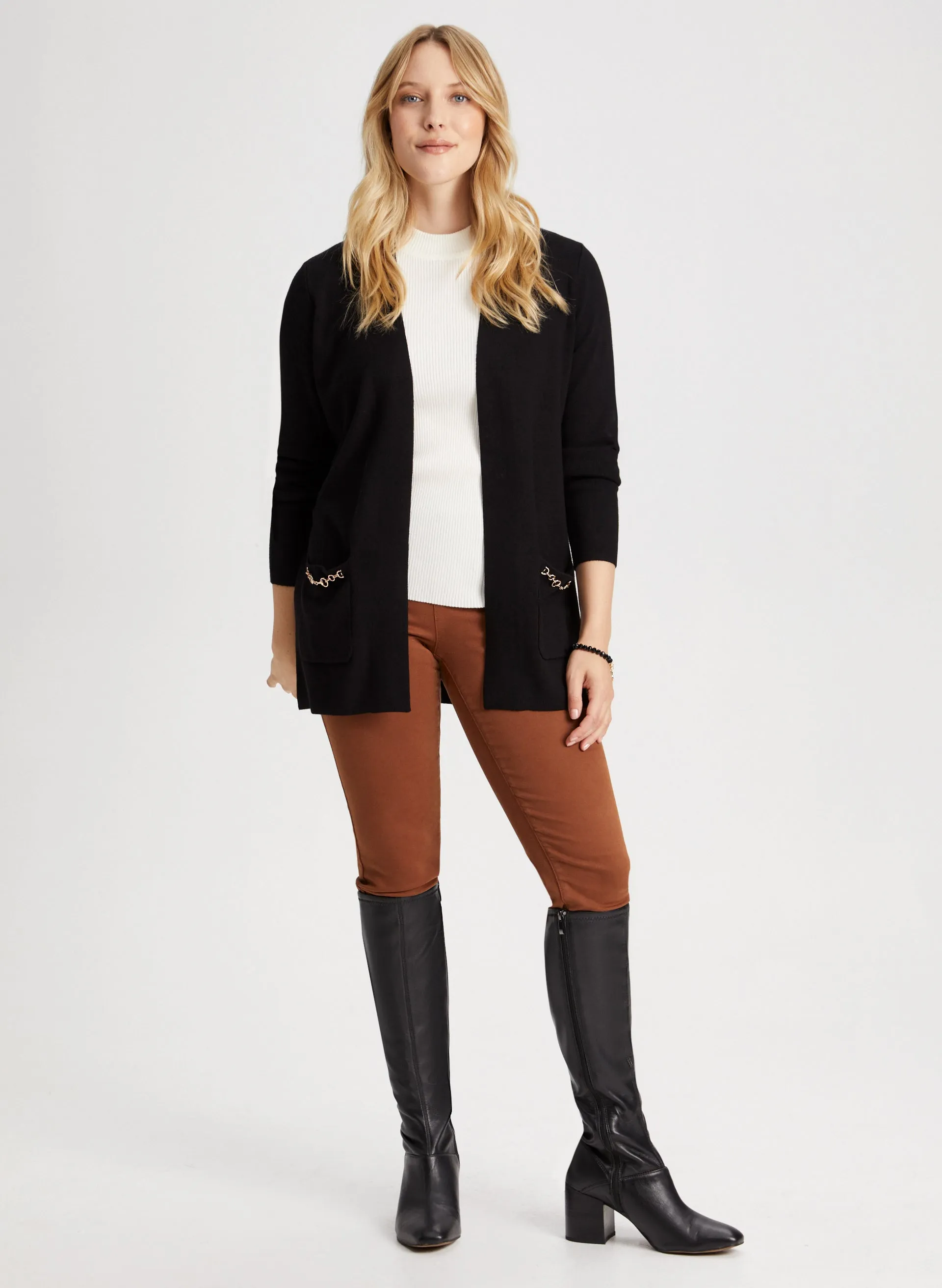 Chain Detail Cardigan sold by Laura product image thumbnail 3