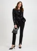 Sequin Jacket & Front Slit Pants sold by Laura