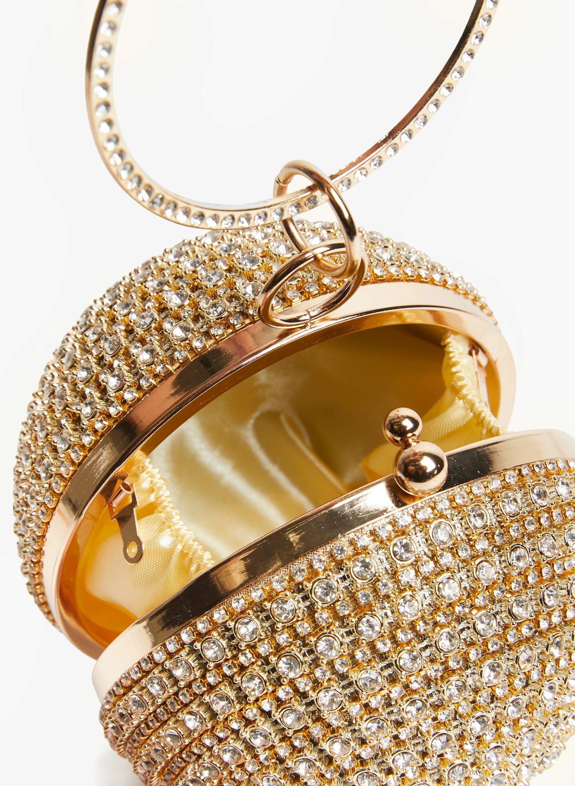 Crystal-Encrusted Ball Clutch sold by Laura product image thumbnail 3