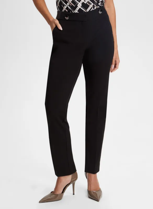 City Fit Slim Leg Pants made by Laura