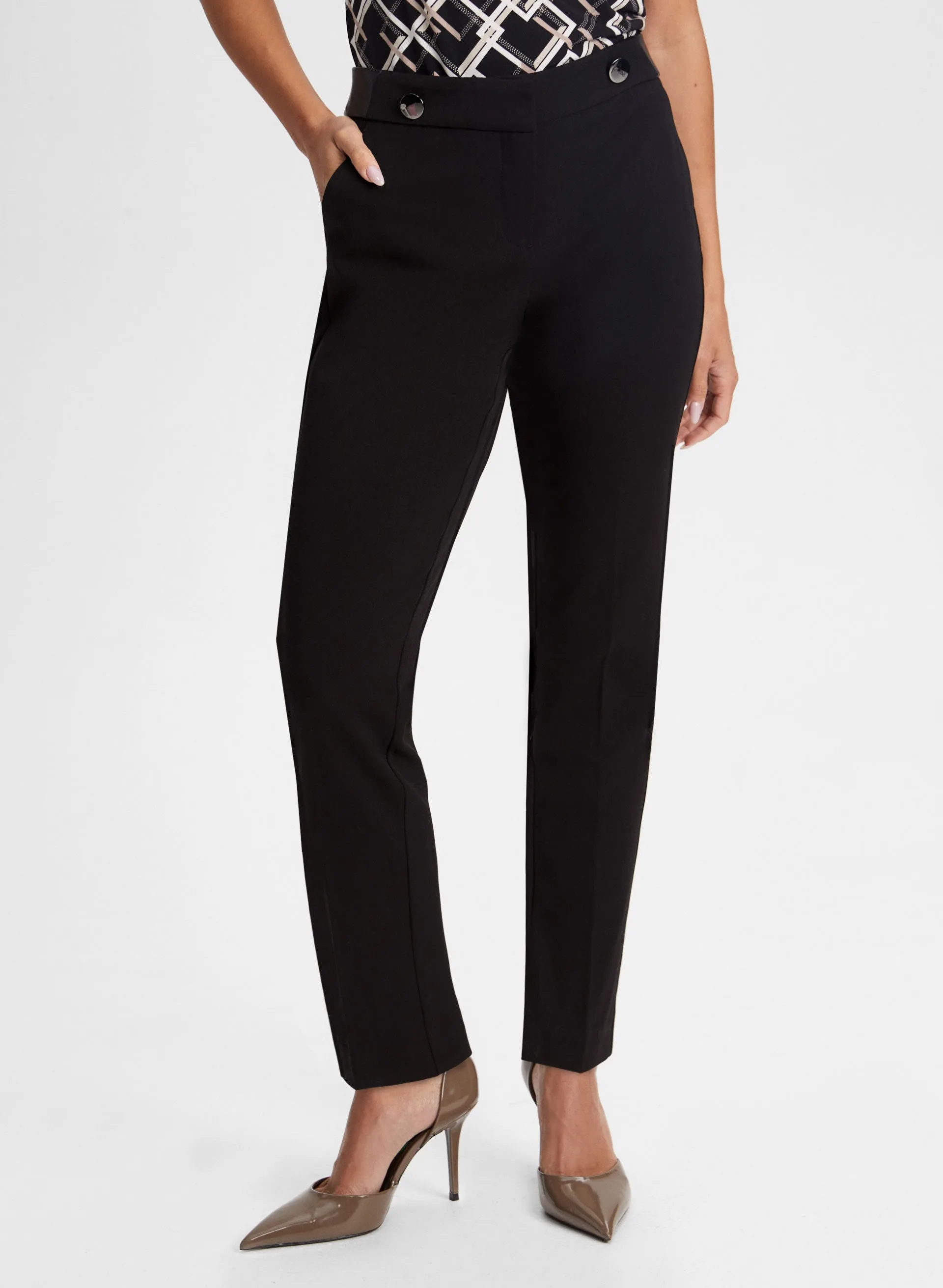 City Fit Slim Leg Pants sold by Laura