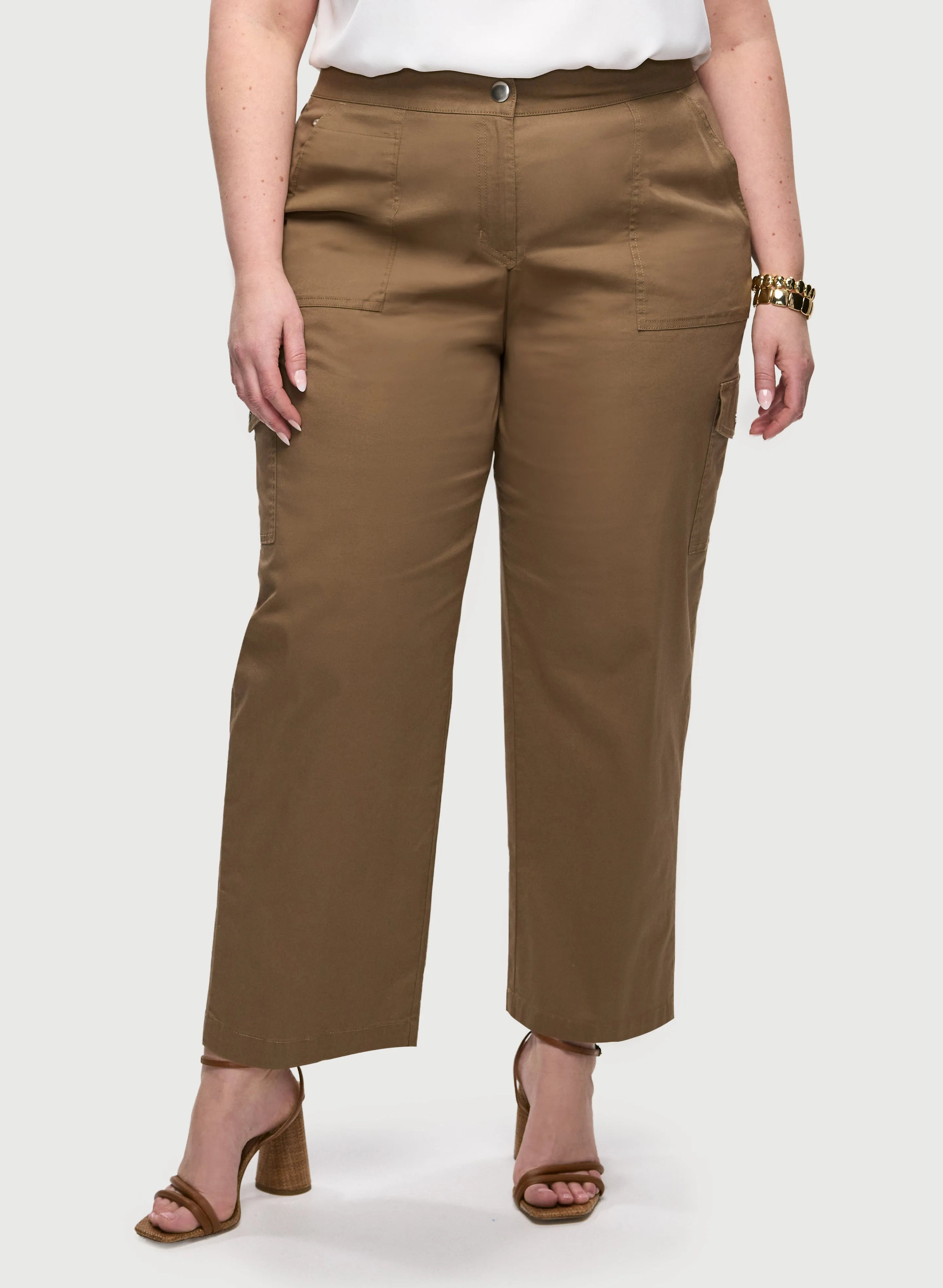 Wide Leg Cargo Pants sold by Laura