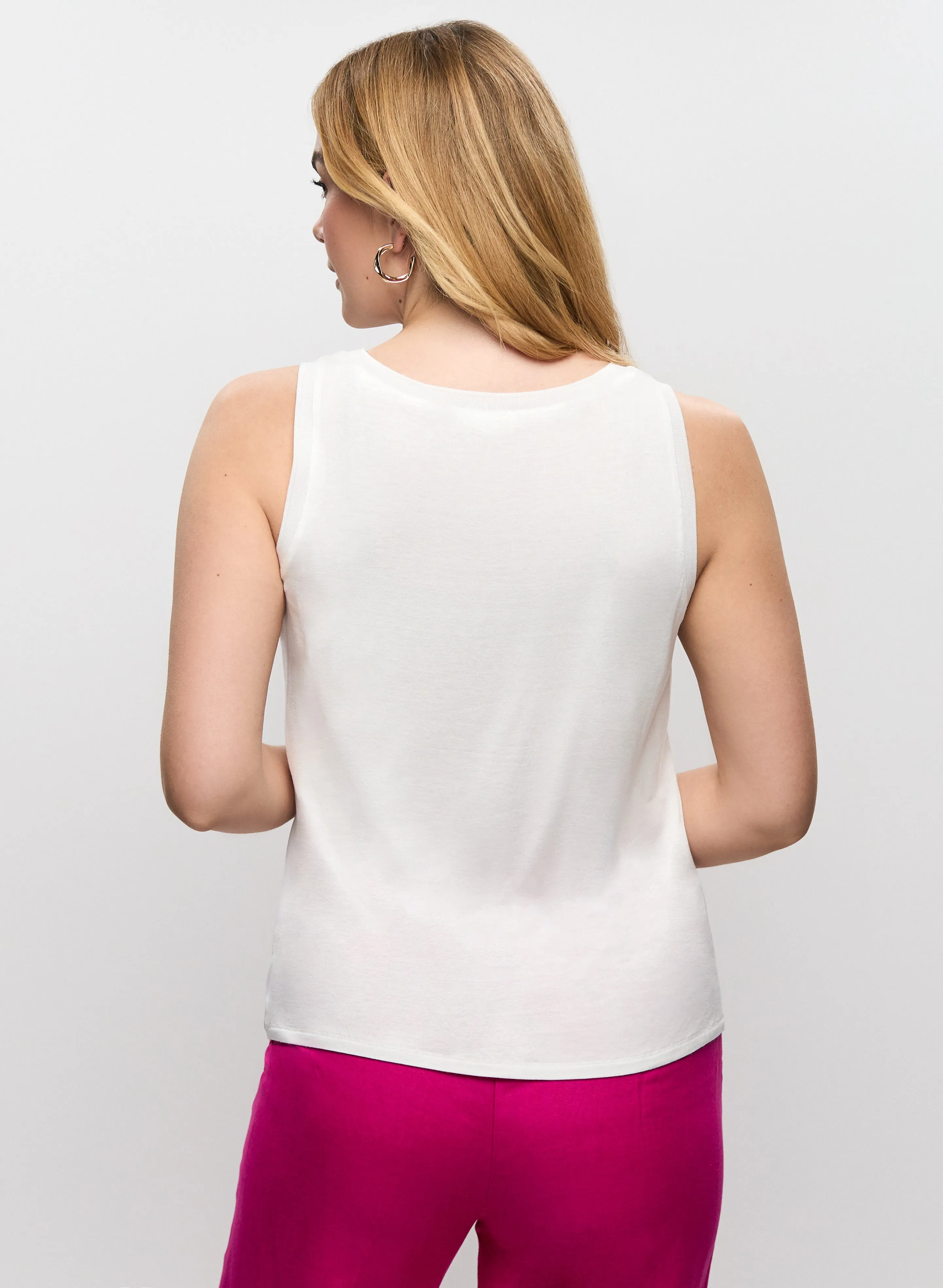 Sleeveless Floral Print Tee sold by Laura product image thumbnail 3