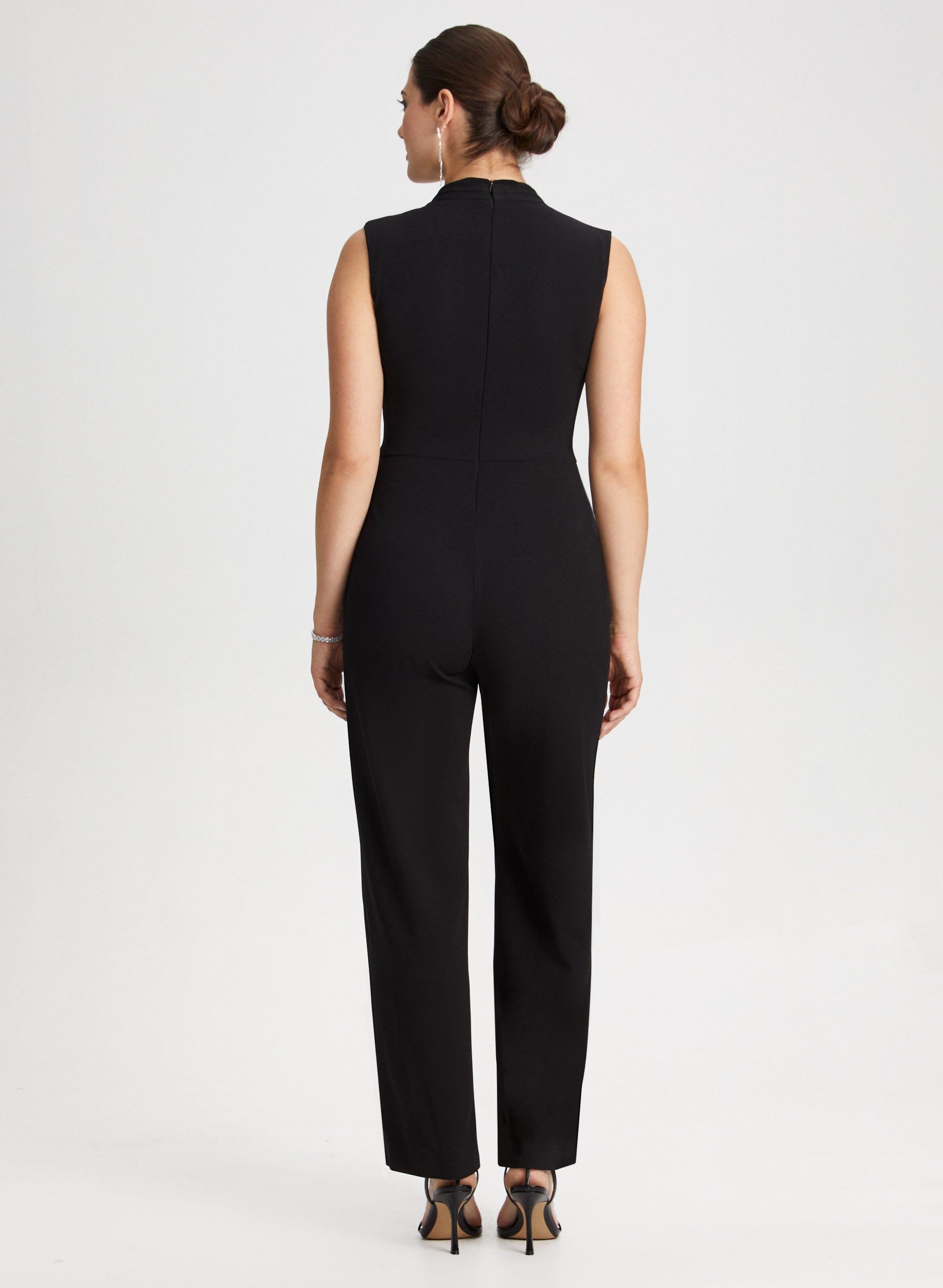 Wide Leg Slit Detail Jumpsuit sold by Laura product image thumbnail 3