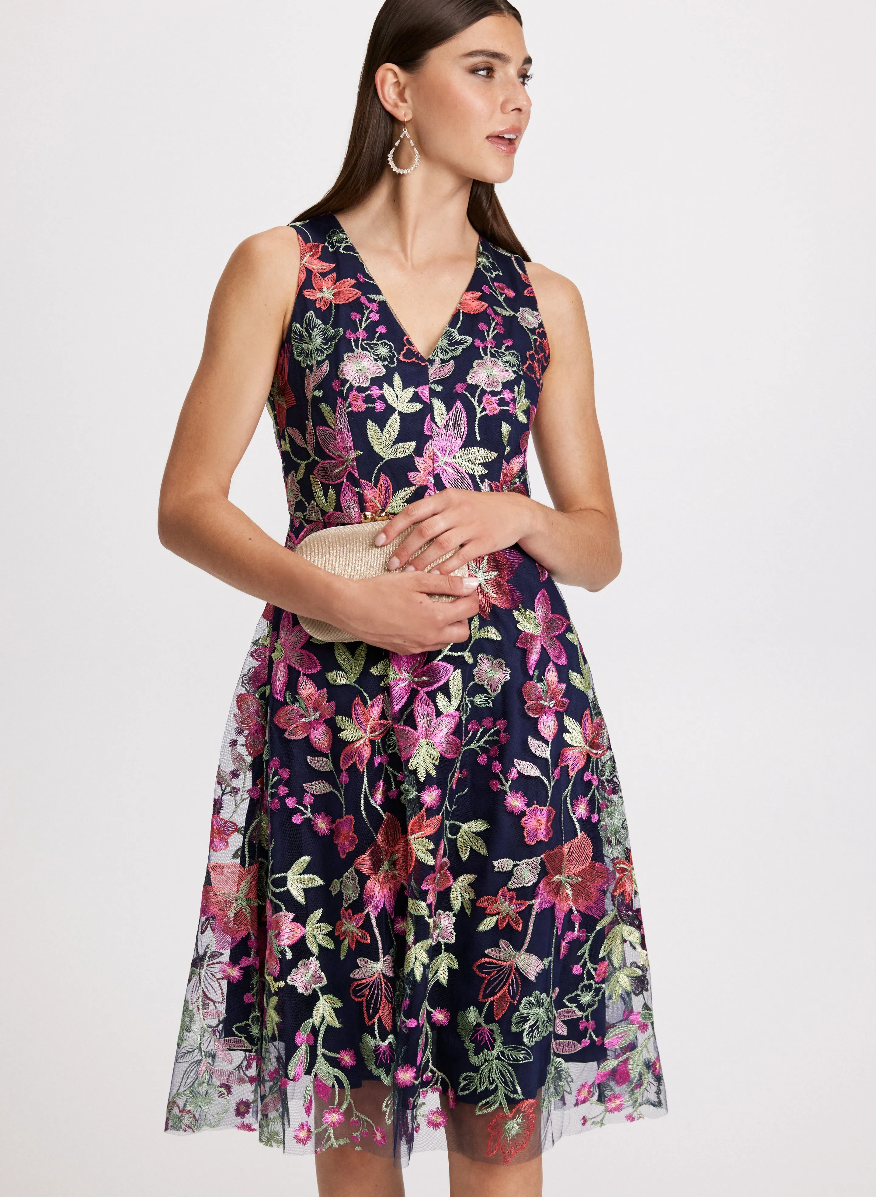 Floral Print Fit-&-Flare Dress sold by Laura product image thumbnail 4