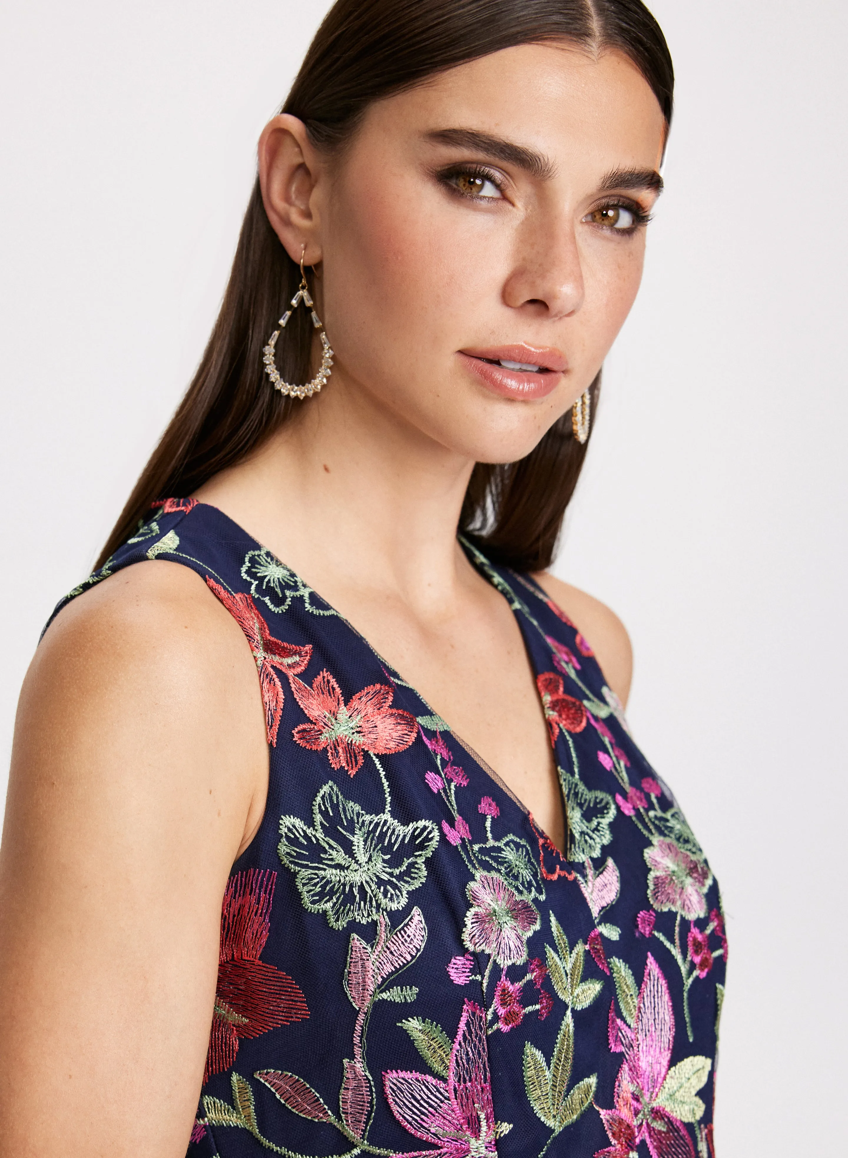 Floral Print Fit-&-Flare Dress sold by Laura product image thumbnail 5