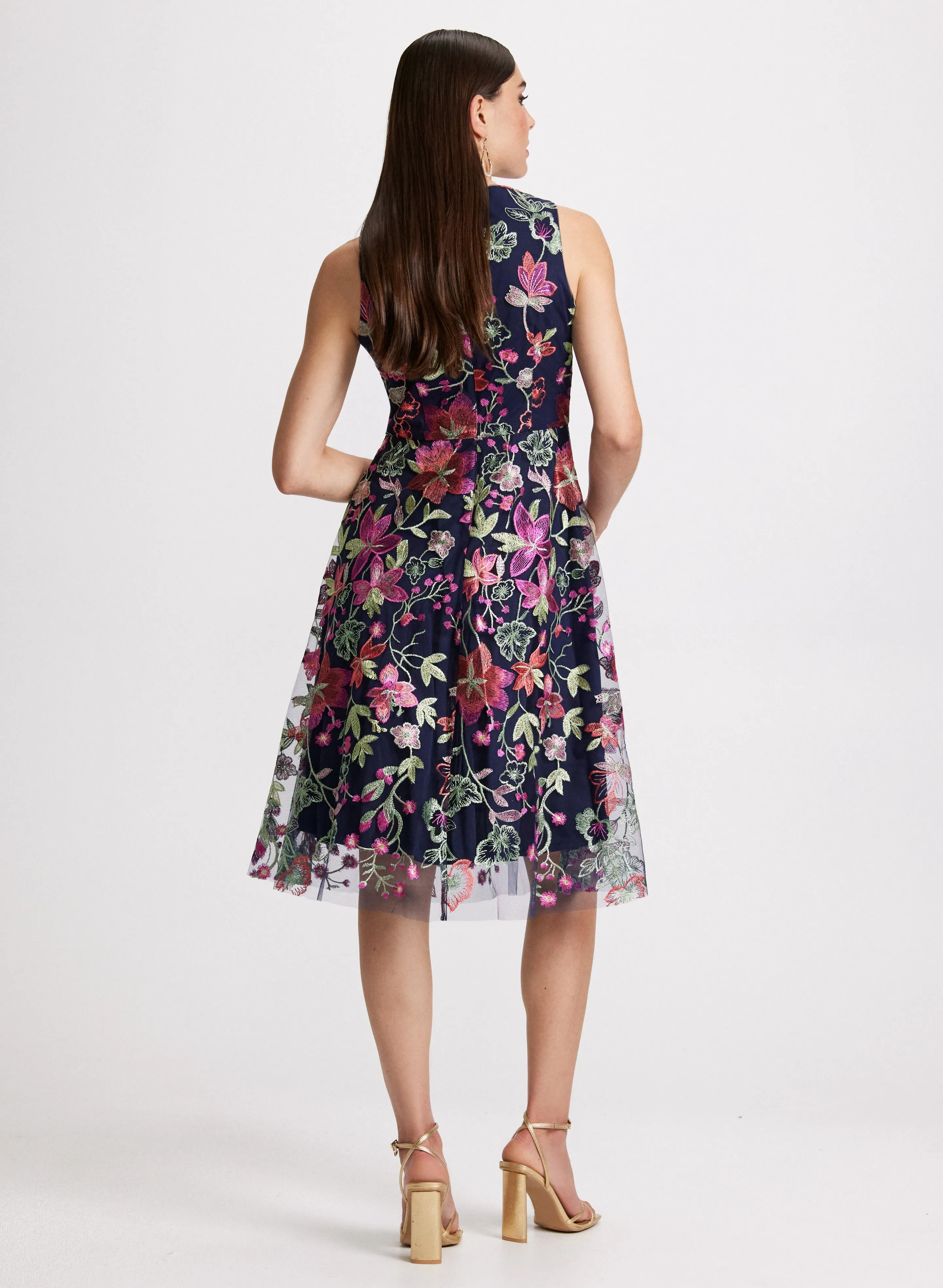 Floral Print Fit-&-Flare Dress sold by Laura product image thumbnail 3