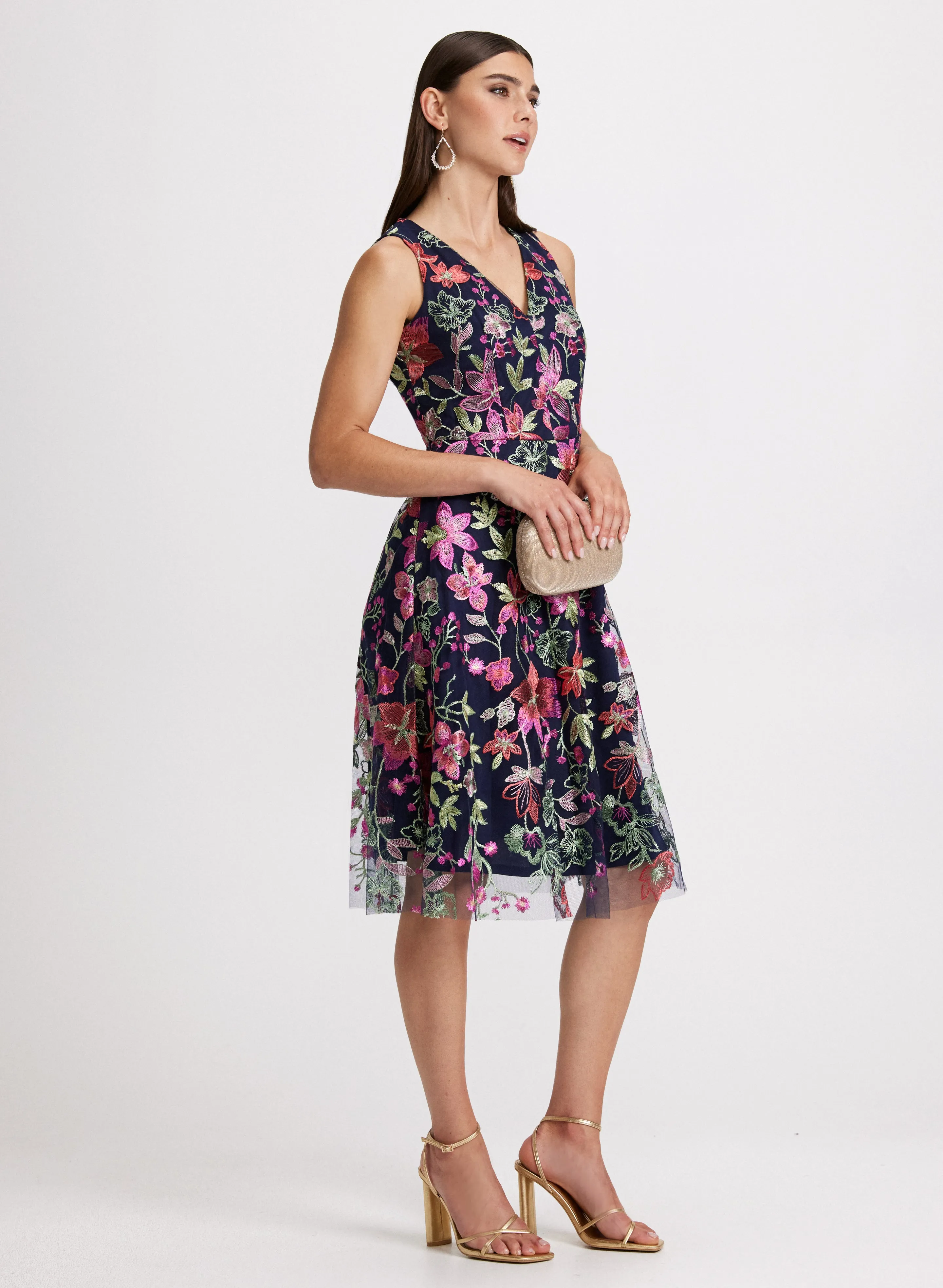 Floral Print Fit-&-Flare Dress sold by Laura product image thumbnail 2