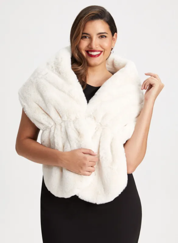 Faux Fur Shawl sold by Laura