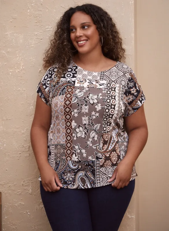 Patchwork Print Top sold by Laura